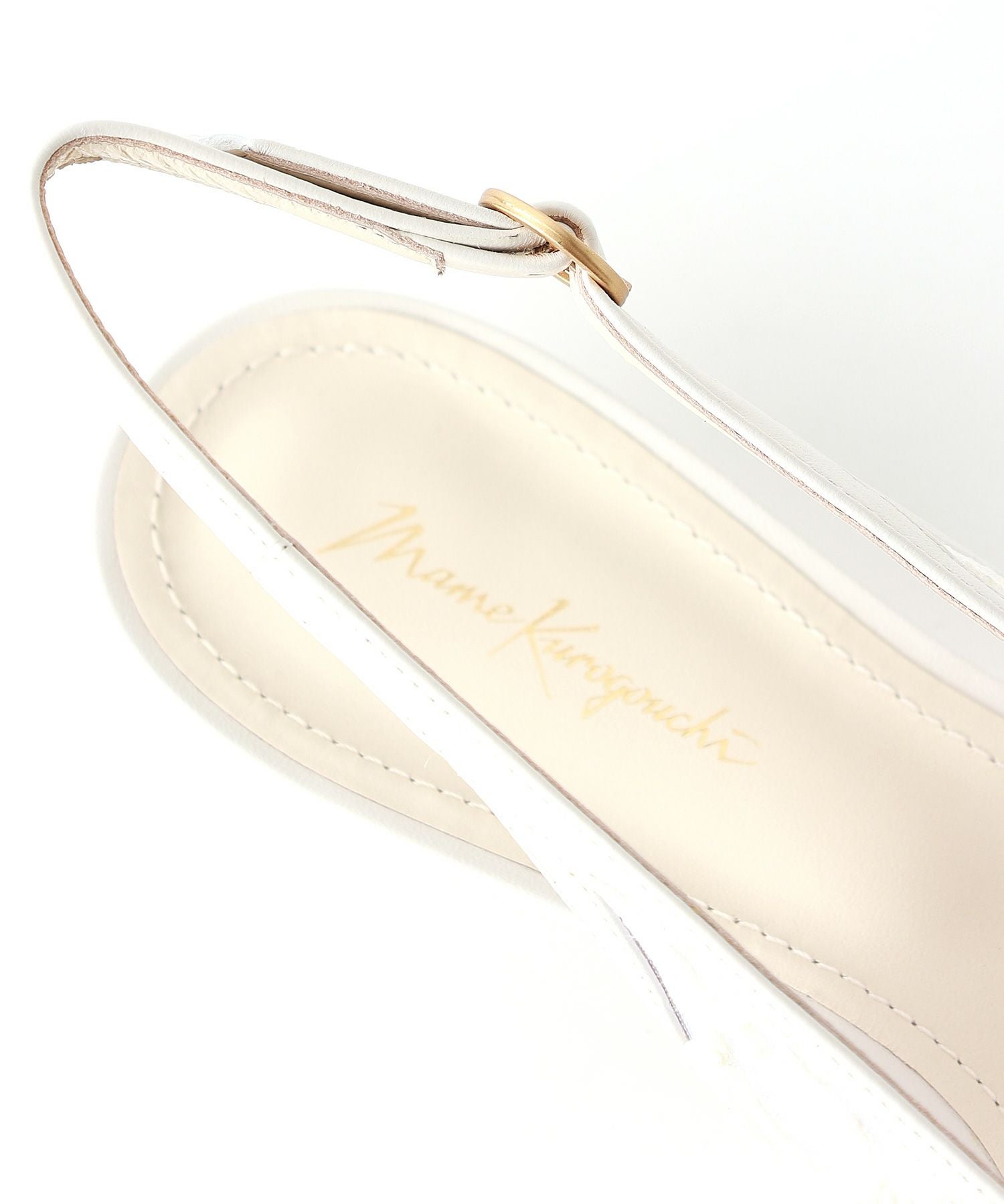 Mame Kurogouchi(マメ クロゴウチ)】 Cording Embroidery Sling Back
