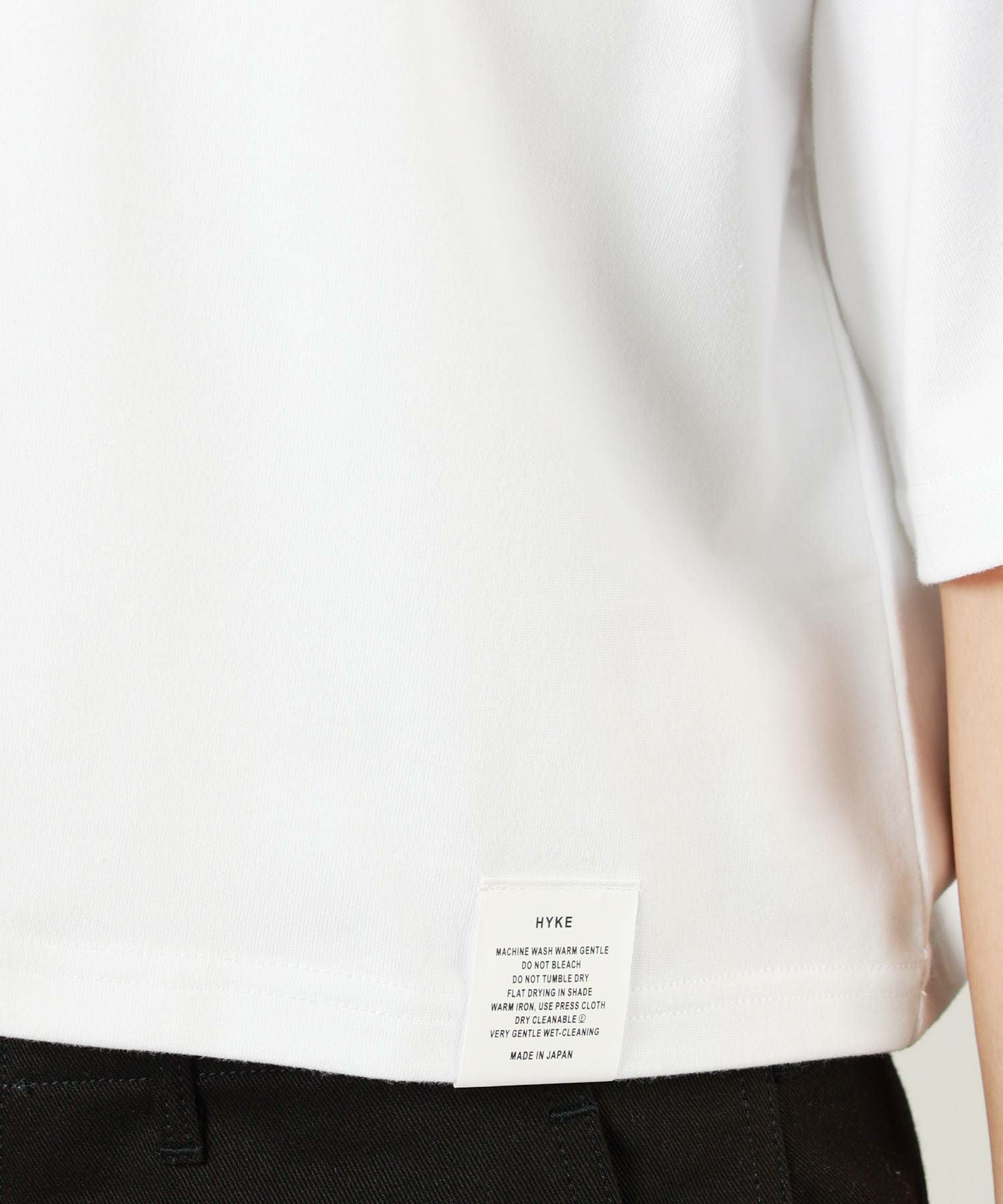HYKE(ハイク)】 CROPPED SHORT-SLV TEE（6.5OZ）｜PARIGOT ONLINE