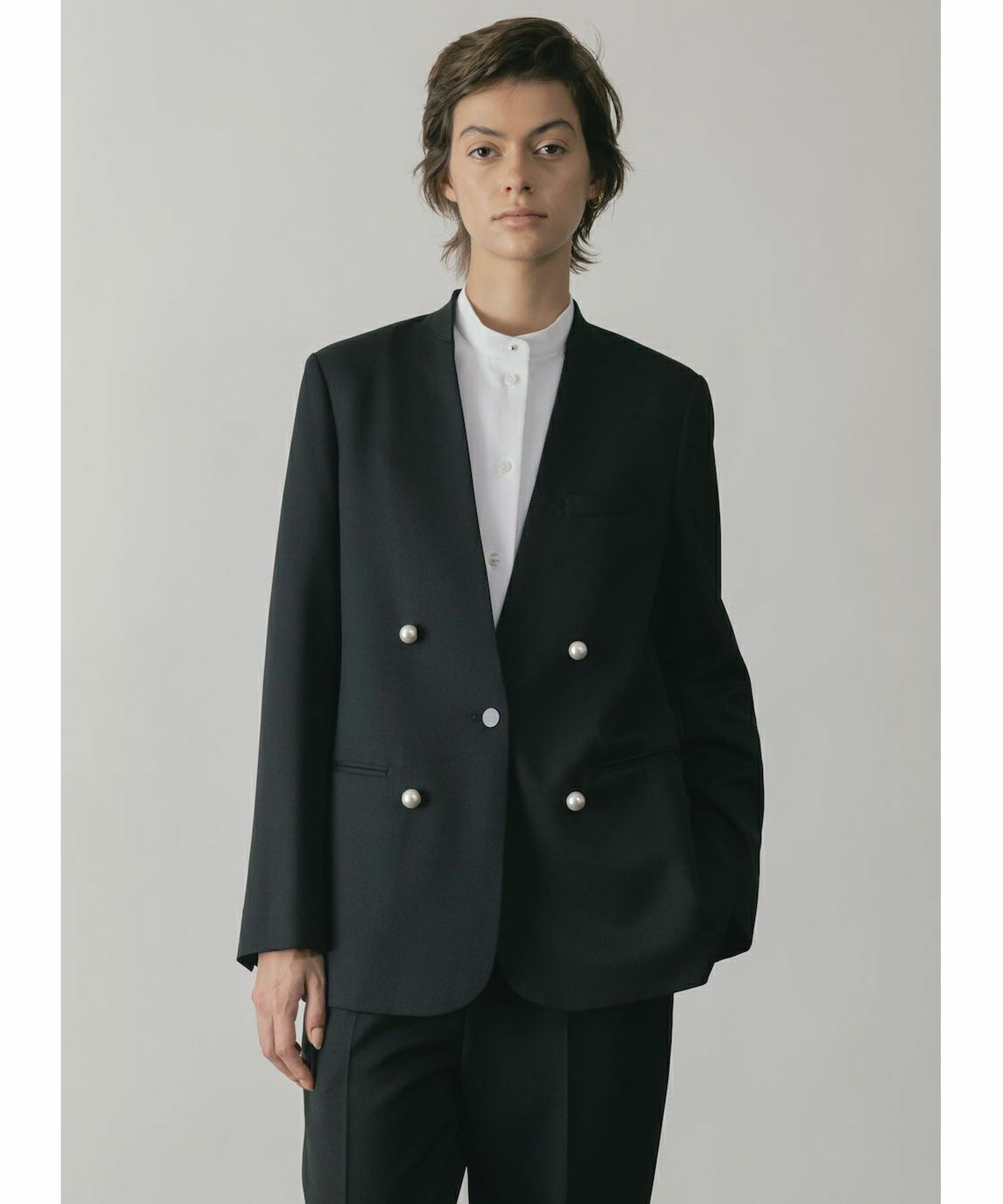 CINOH(チノ)】ノーカラージャケット｜PARIGOT ONLINE（パリゴオンライン）