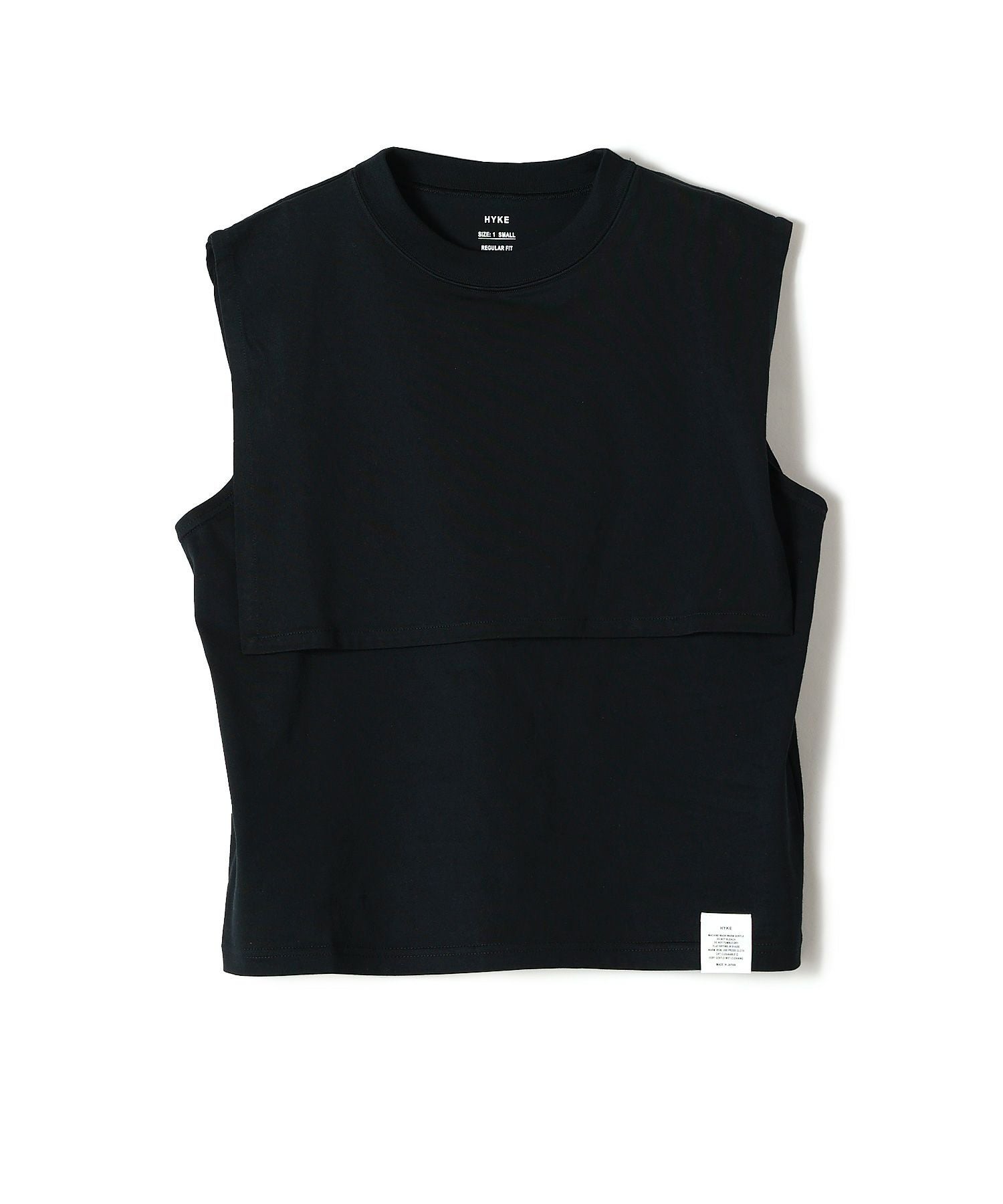 HYKE ハイク　SLEEVELESS TEE　サイドジップノースリーブ HYKE - HYKE ハイク SLEEVELESS TEE サイドジップノースリーブの通販