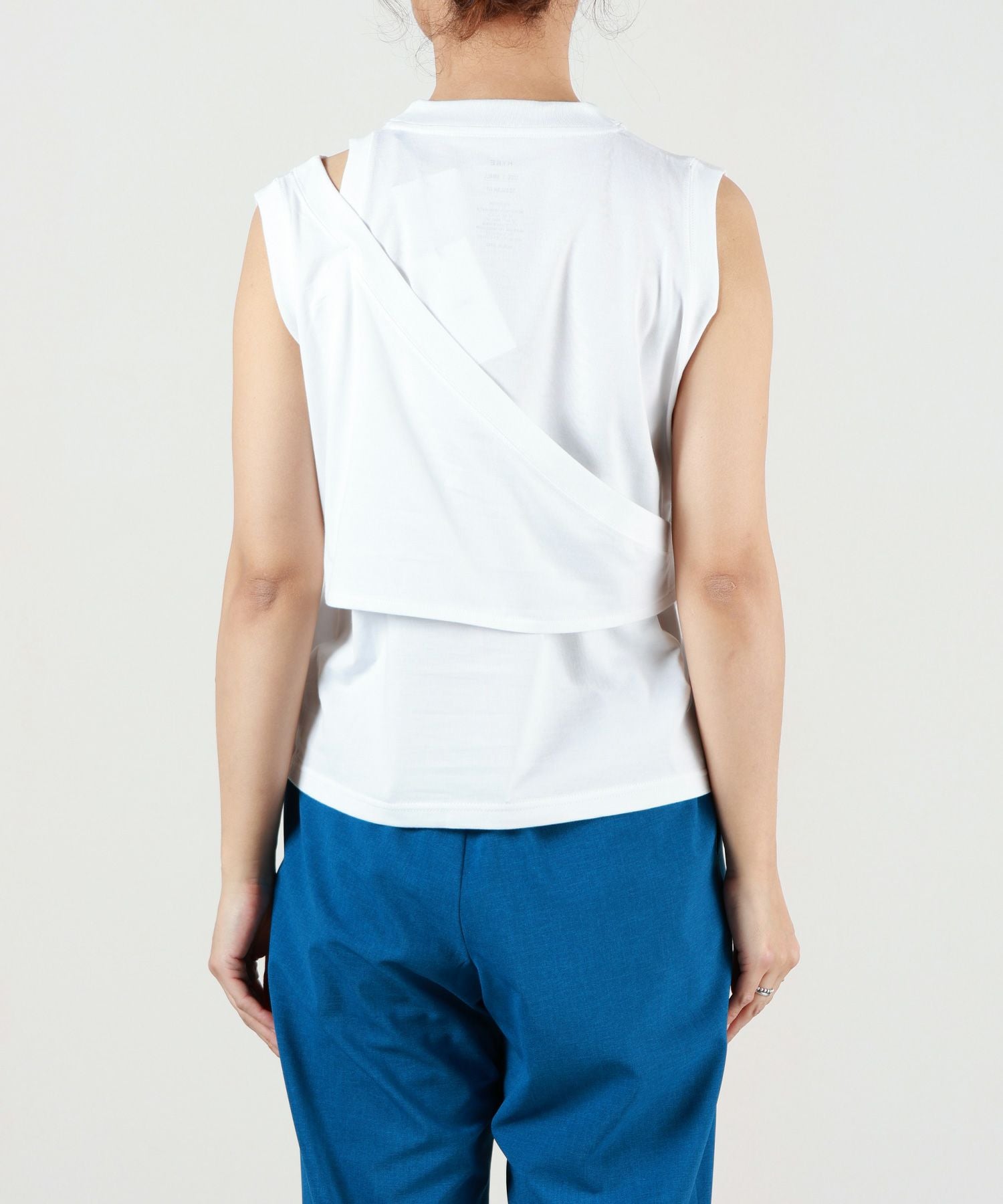 ハイク 24SS DOUBLE SHOULDER Tシャツ カットソー S 白 HYKE - ハイク 24SS DOUBLE SHOULDER Tシャツ カットソー S 白の通販