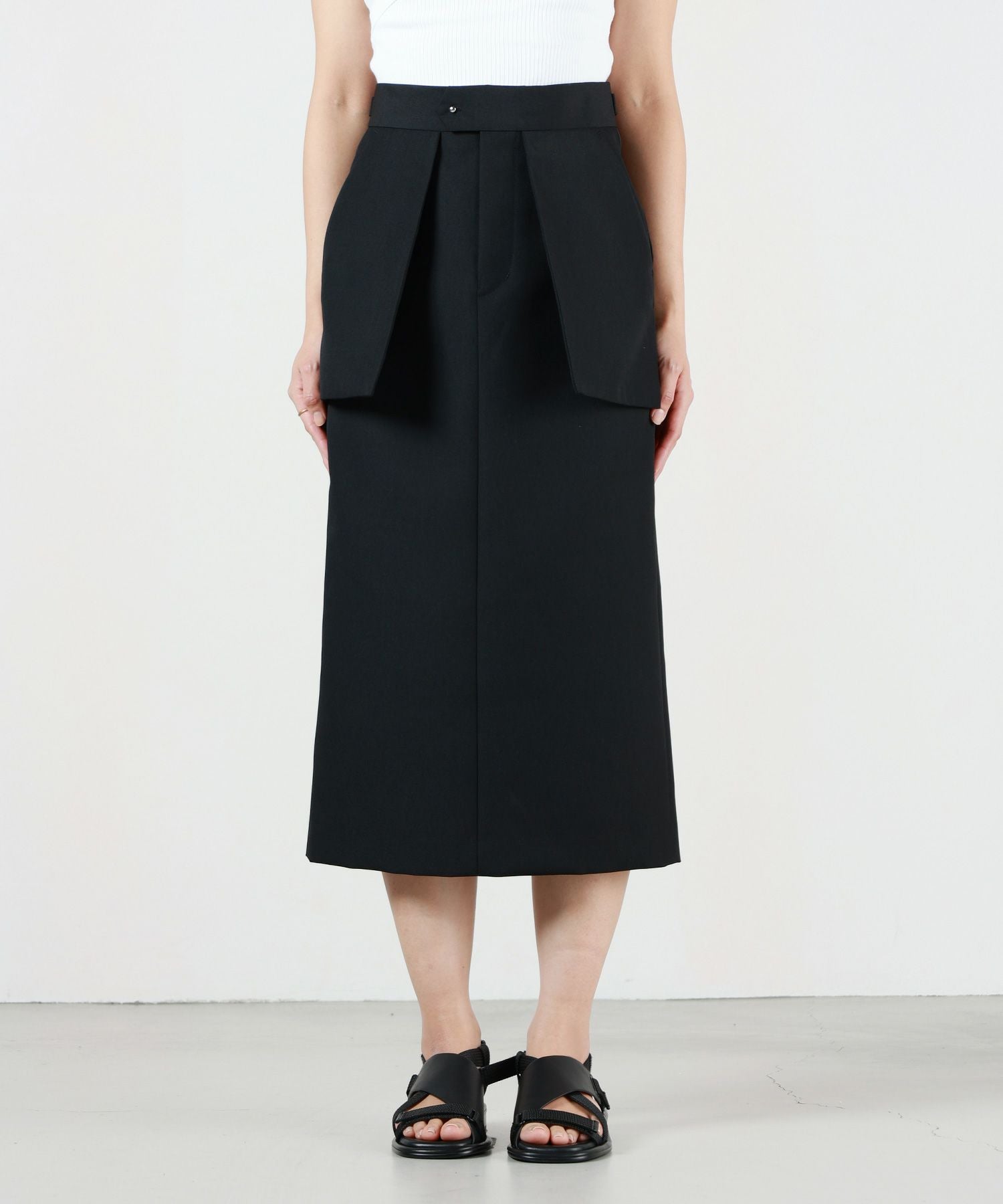 HYKE(ハイク)】 DOESKIN MIDI SKIRT｜PARIGOT ONLINE（パリゴオンライン）