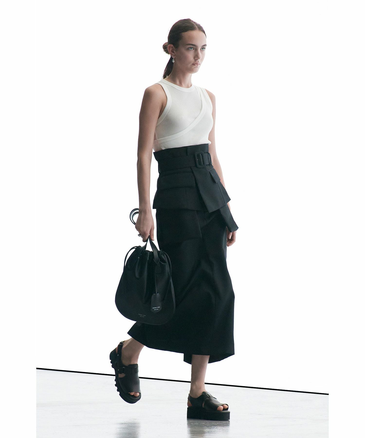 HYKE(ハイク)】 DOESKIN MIDI SKIRT｜PARIGOT ONLINE（パリゴオンライン）