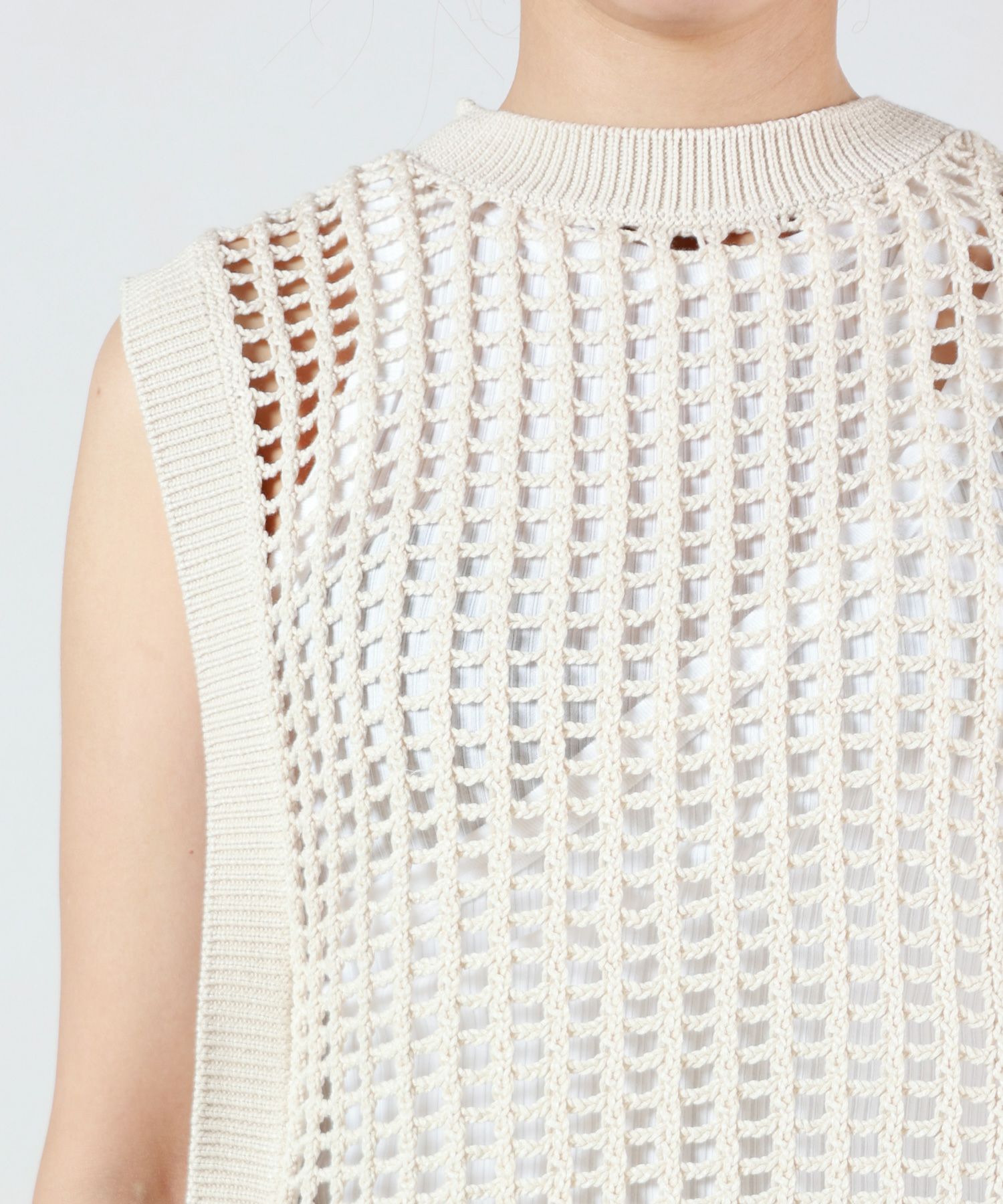 HYKE(ハイク)】 CROCHETED CROPPED SWEATER TOP｜PARIGOT ONLINE