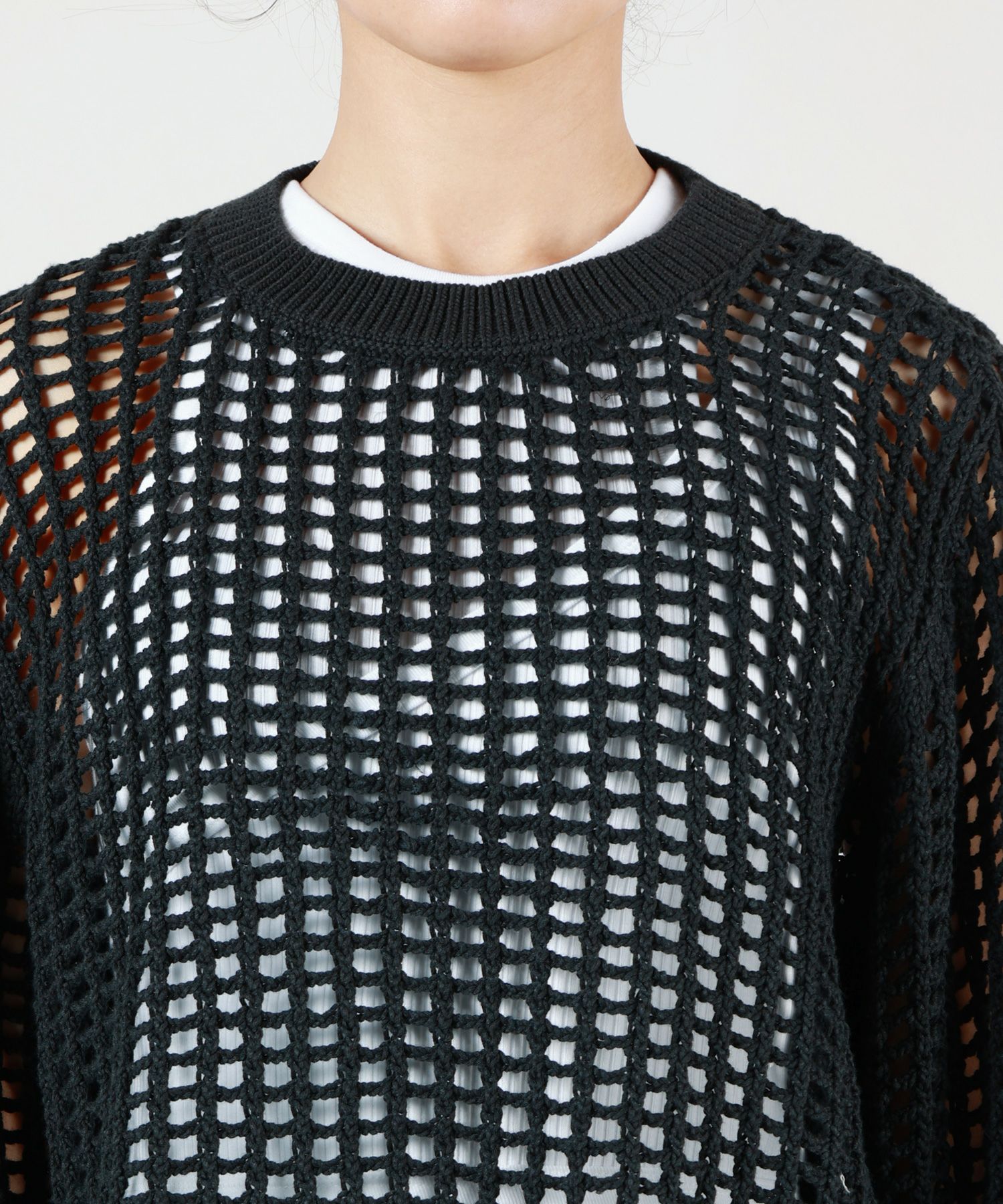 HYKE(ハイク)】 CROCHETED SWEATER｜PARIGOT ONLINE（パリゴオンライン）