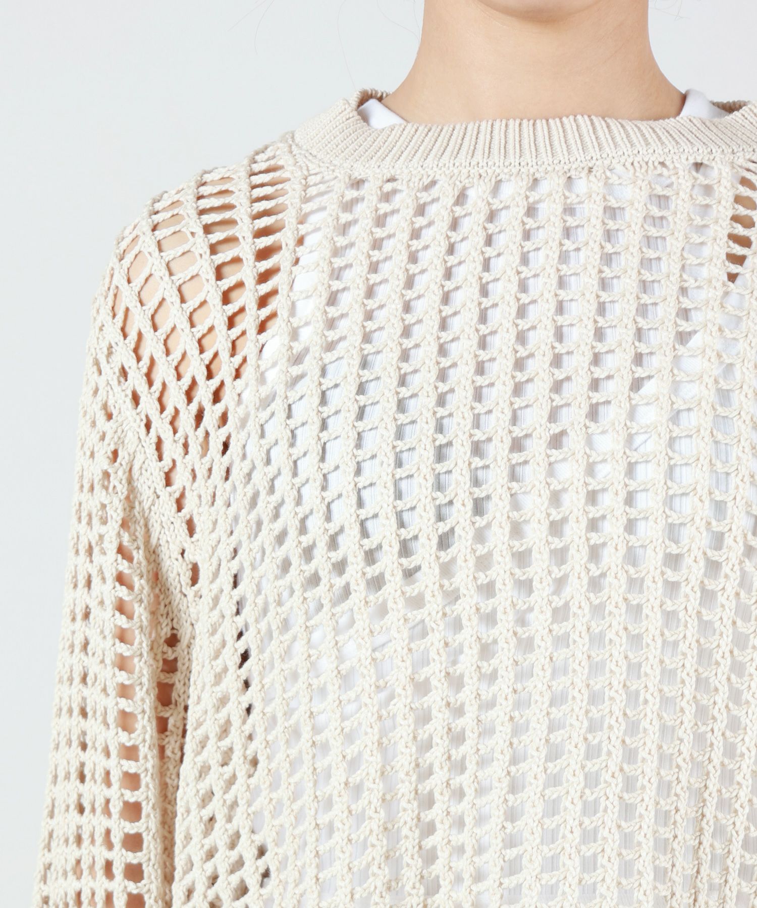HYKE(ハイク)】 CROCHETED SWEATER｜PARIGOT ONLINE（パリゴオンライン）