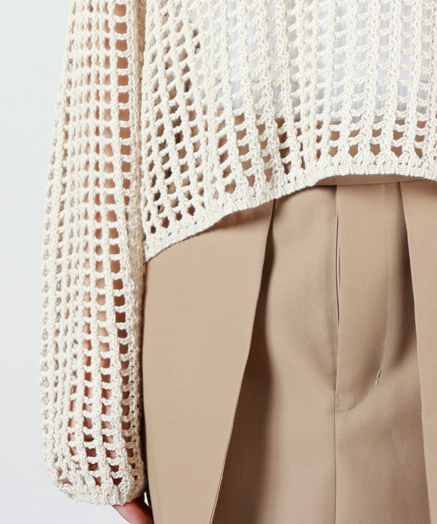 HYKE(ハイク)】 CROCHETED SWEATER｜PARIGOT ONLINE（パリゴオンライン）