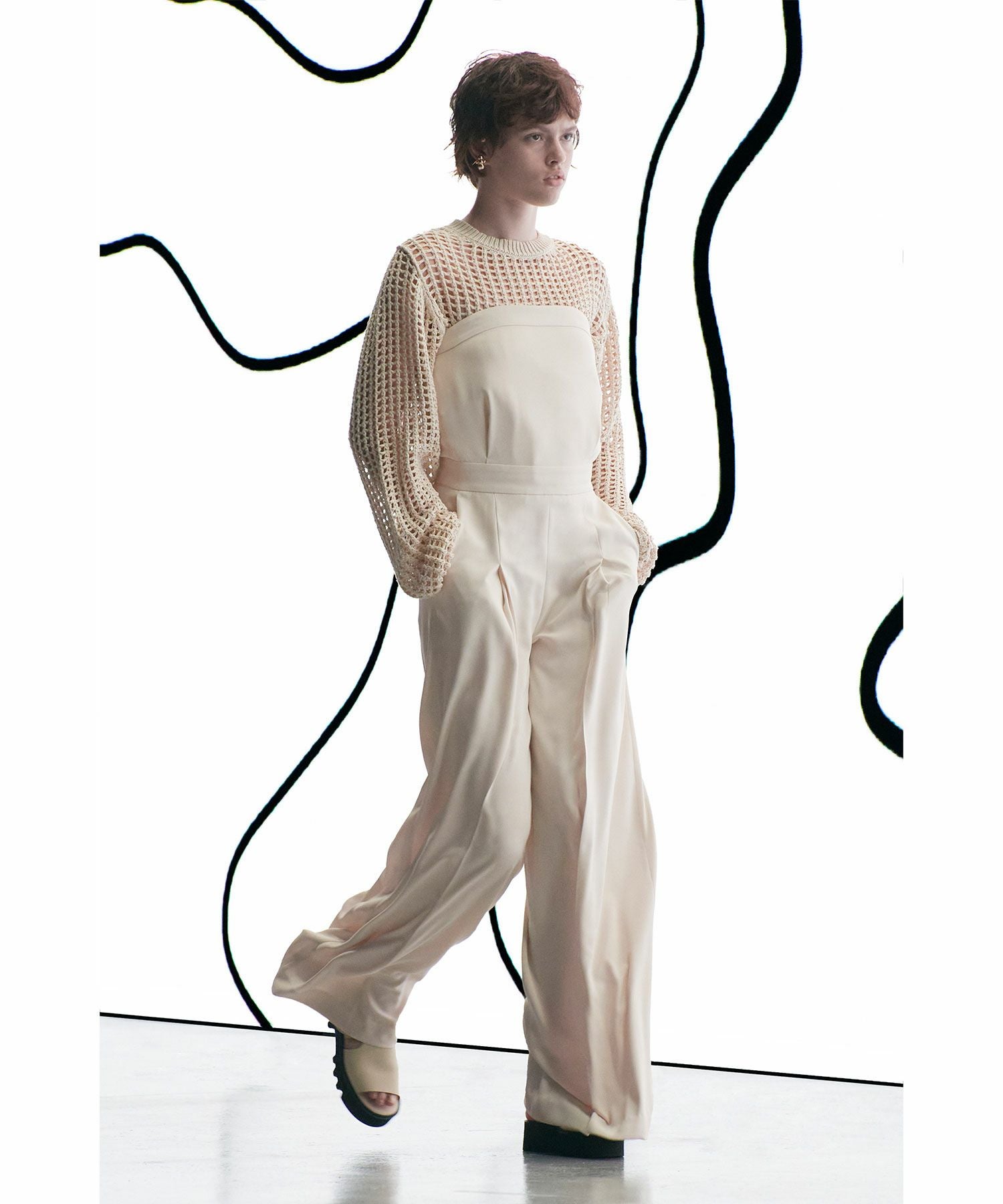 HYKE(ハイク)】 CROCHETED SWEATER｜PARIGOT ONLINE（パリゴオンライン）