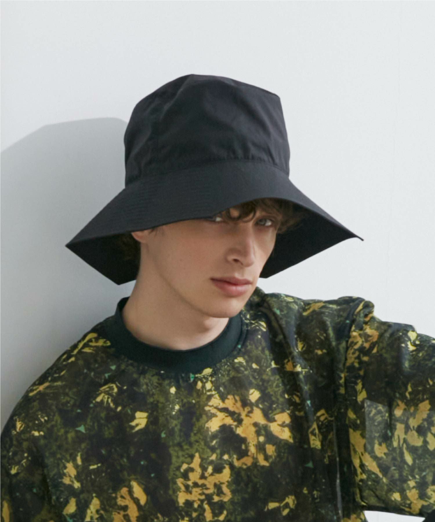 キジマタカユキ COTTON POLY PENTAGON BRIM HAT KIJIMA TAKAYUKI(キジマタカユキ)】 Cotton Poly Pentagon Brim Hat
