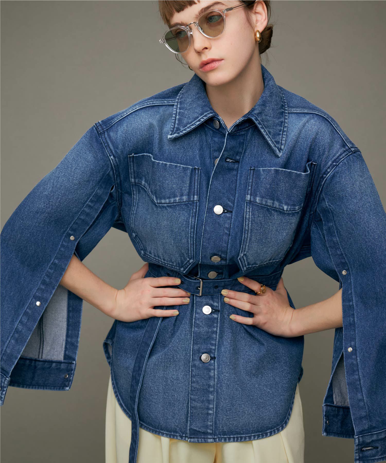 JAPAN DENIM(ジャパンデニム)】near. nippon_OPEN SLEEVE JACKET