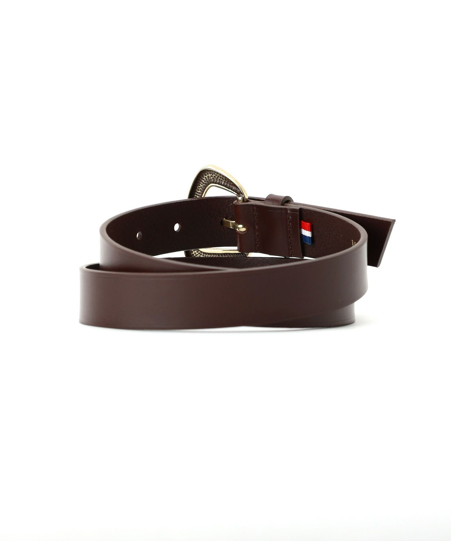 MAISON BOINET メゾンボワネ ゴールドバックル スエードレザー ベルト 80/32 /ベージュ フランス製【2400013034494】 MAISON BOINET(メゾンボワネ)】 ゴールドバックルスエードベルト