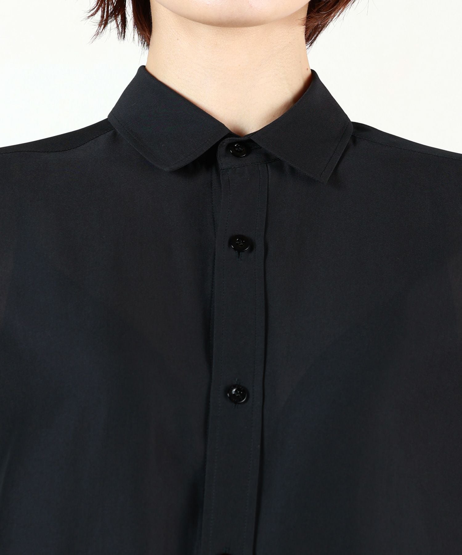 HYKE(ハイク)】 SHEER TWILL BELL-SLEEVE SHIRT｜PARIGOT ONLINE