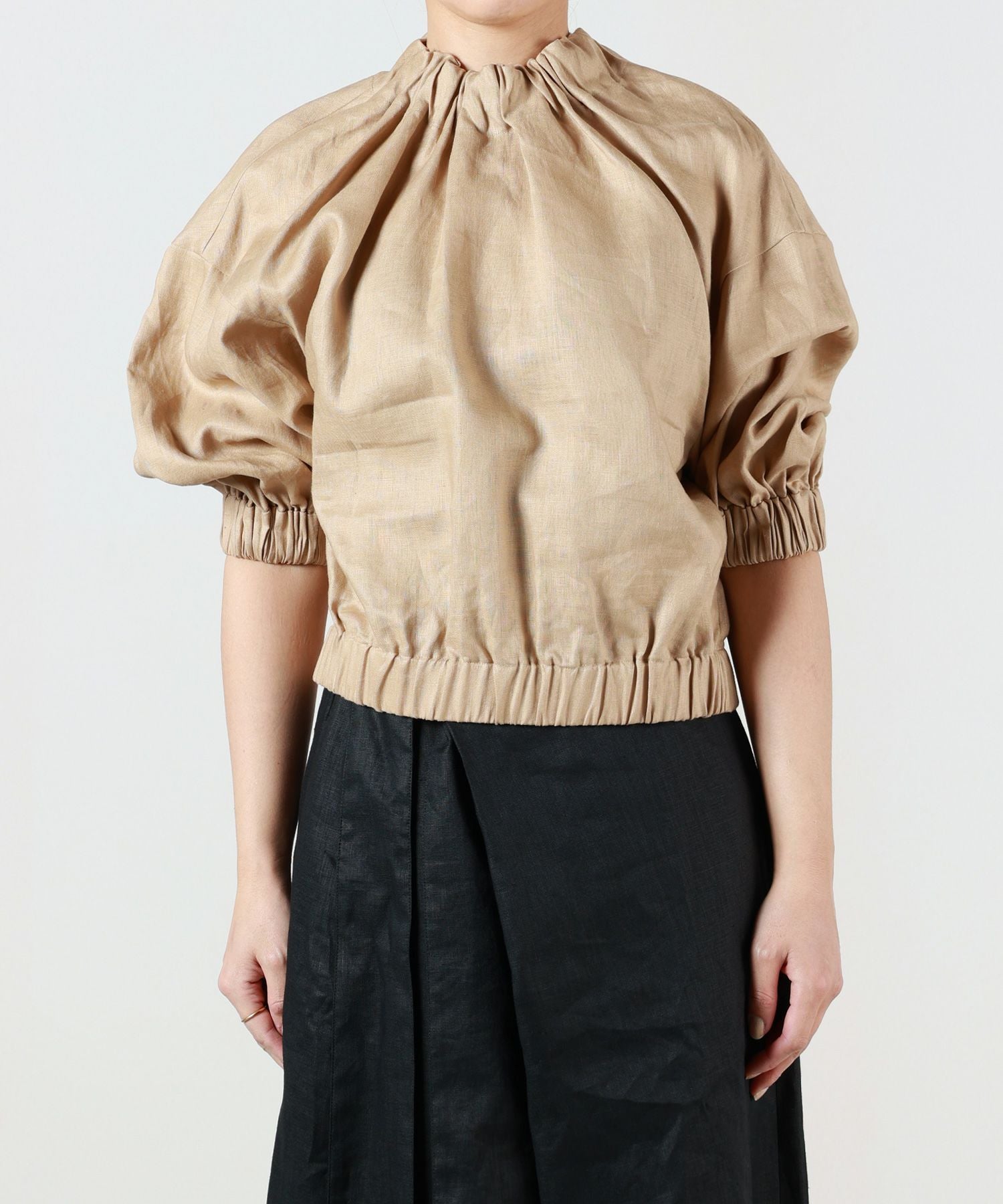 HYKE COTTON LINEN TOP ハイク　2019ss 完売商品 HYKE(ハイク)】 LINEN PONCHO｜パリゴ尾道店｜尾道本通り商店街