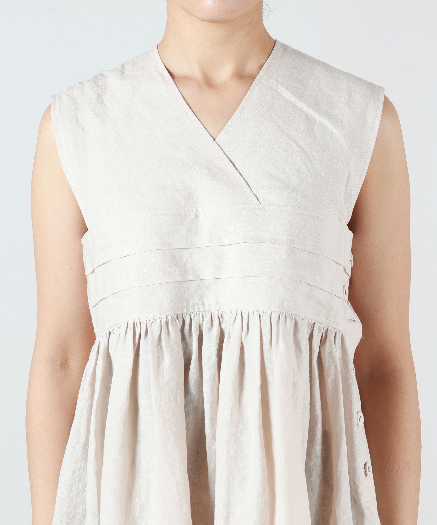 HYKE(ハイク)】 LINEN MAXI DRESS｜PARIGOT ONLINE（パリゴオンライン）