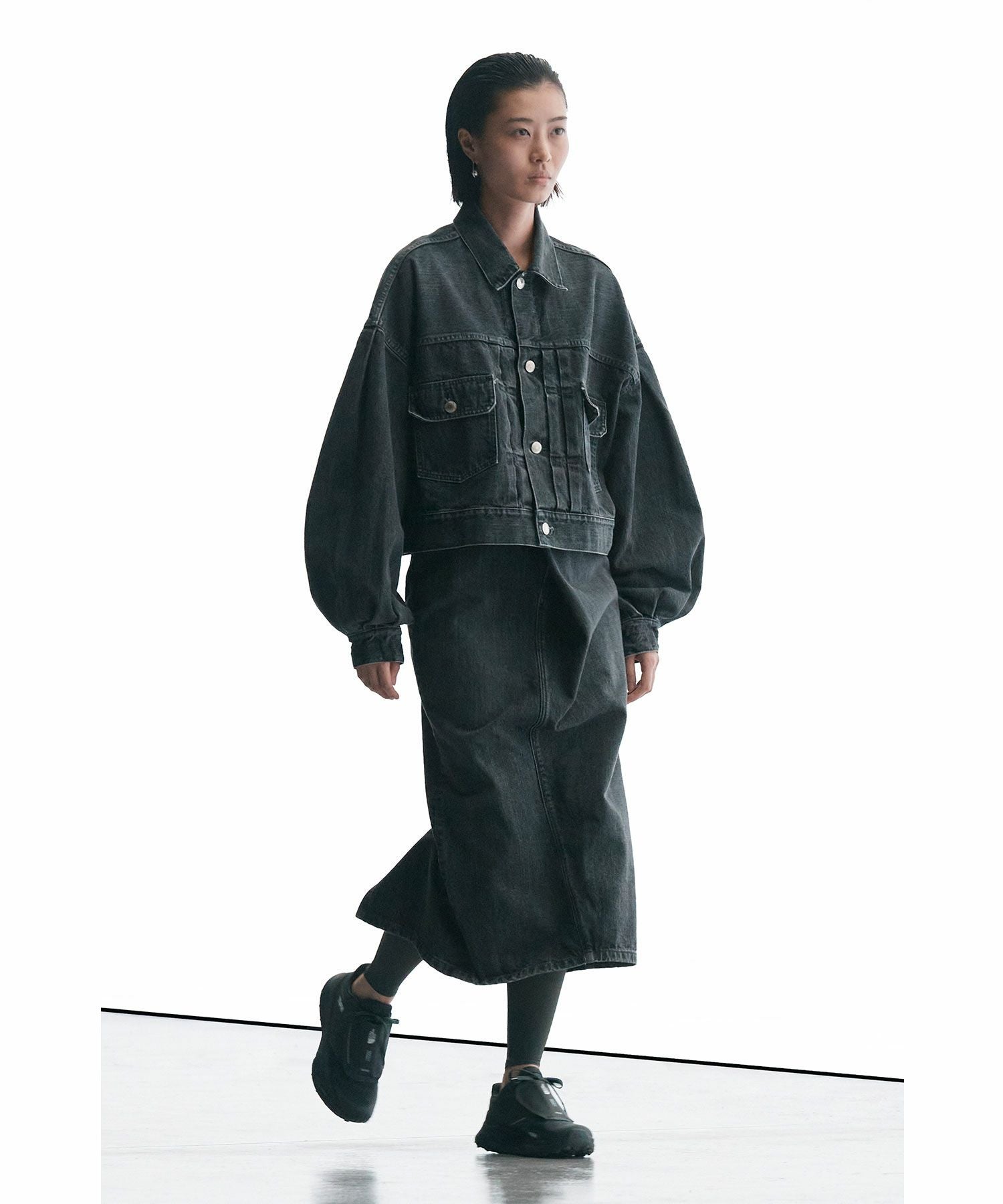 HYKE(ハイク)】 DENIM MIDI SKIRT｜PARIGOT ONLINE（パリゴオンライン）