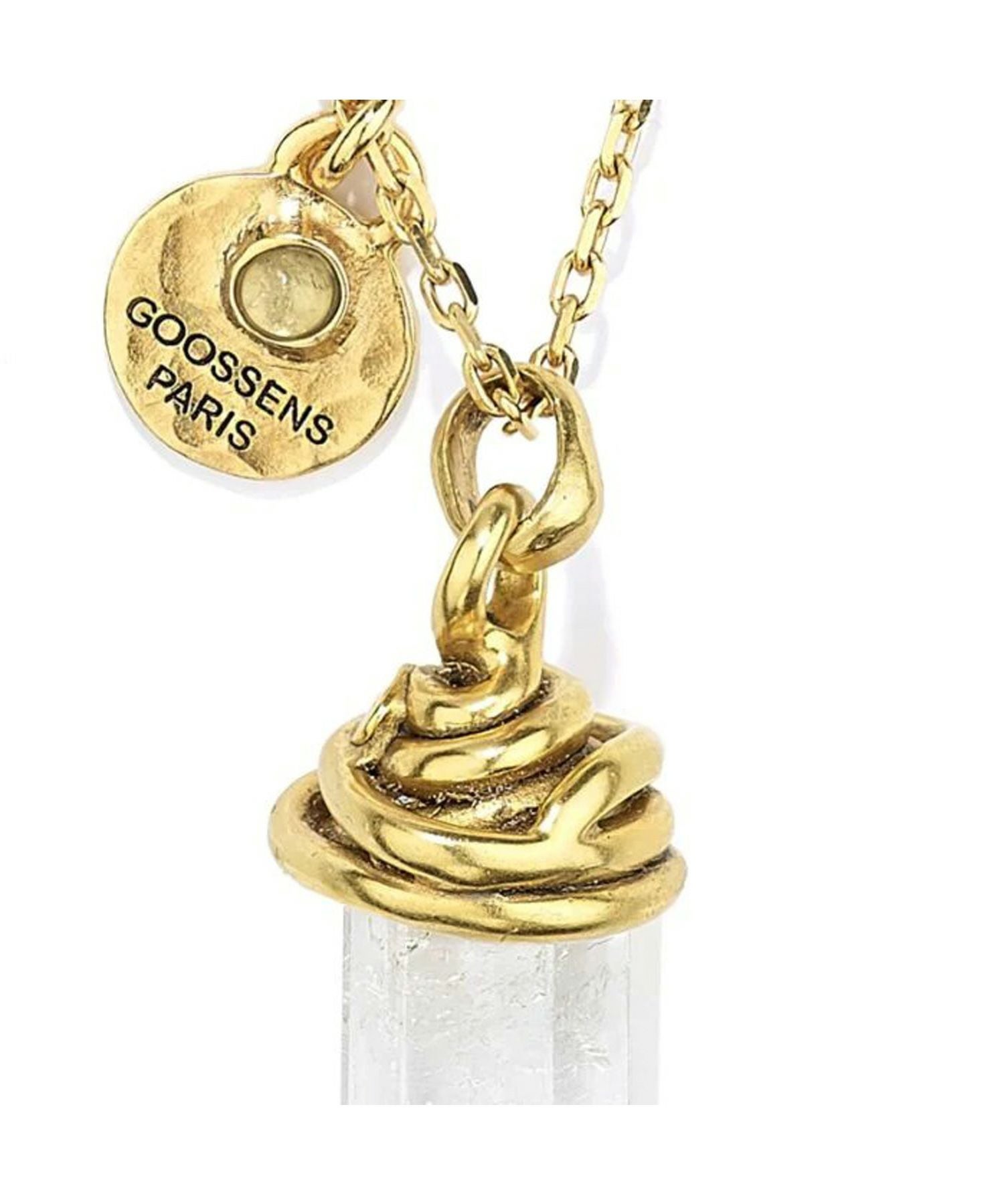 GOOSSENS Paris(ゴッサンスパリ)】 Talisman Rock Crystal Necklace