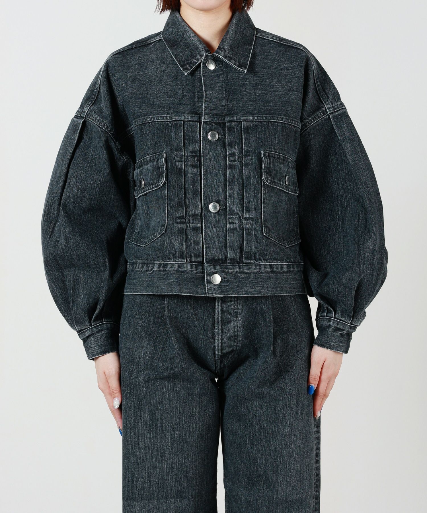 HYKE(ハイク)】BALOON SLEEVE DENIM JACKET/TYPE2｜PARIGOT ONLINE