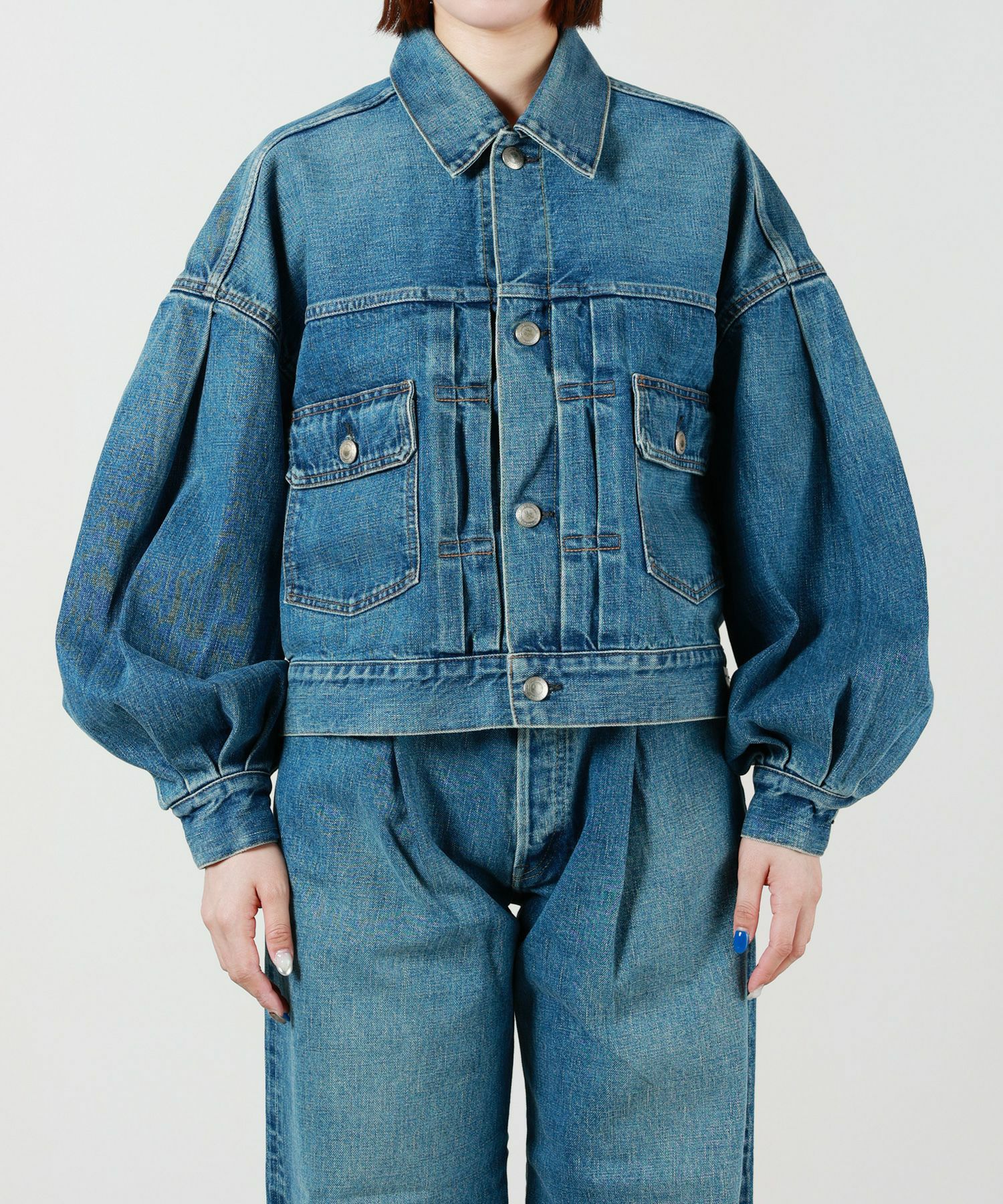 HYKE(ハイク)】 BALOON SLEEVE DENIM JACKET/TYPE2｜PARIGOT ONLINE