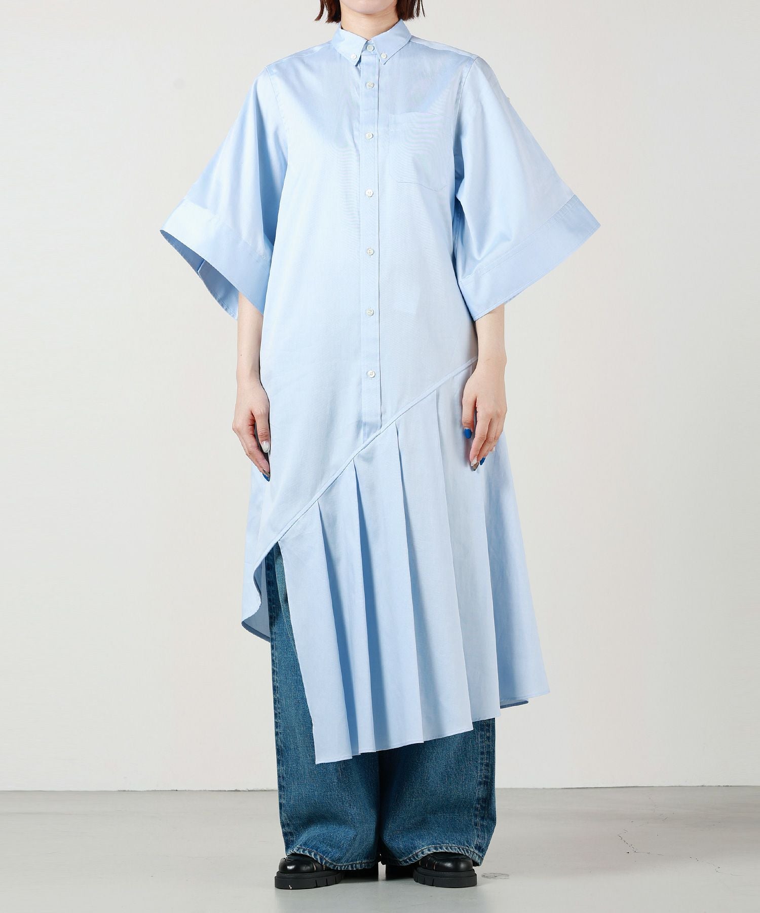 HYKE(ハイク)】 BUTTON-DOWN SHIRT DRESS｜PARIGOT ONLINE（パリゴ