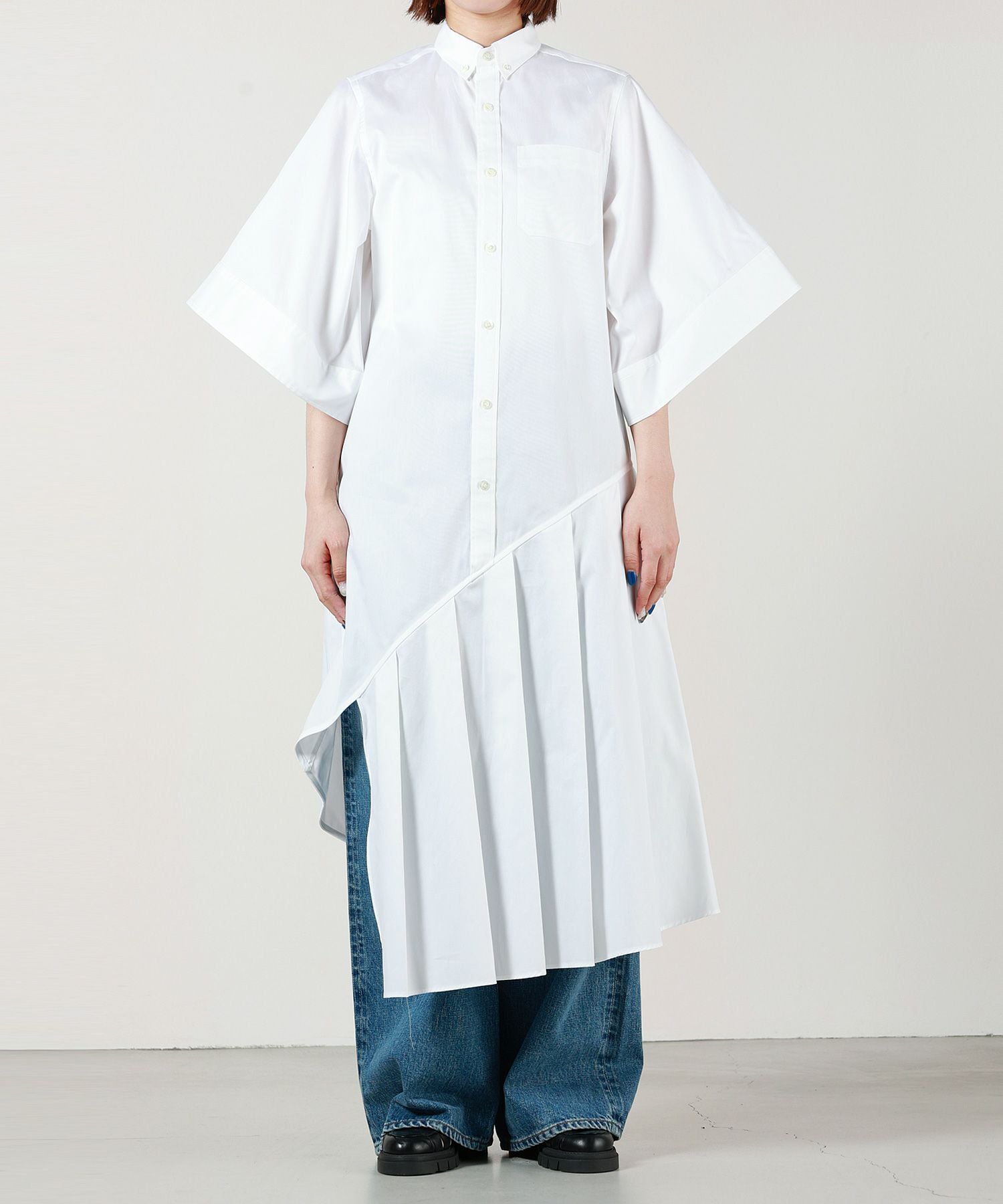 HYKE(ハイク)】 BUTTON-DOWN SHIRT DRESS｜PARIGOT ONLINE（パリゴ