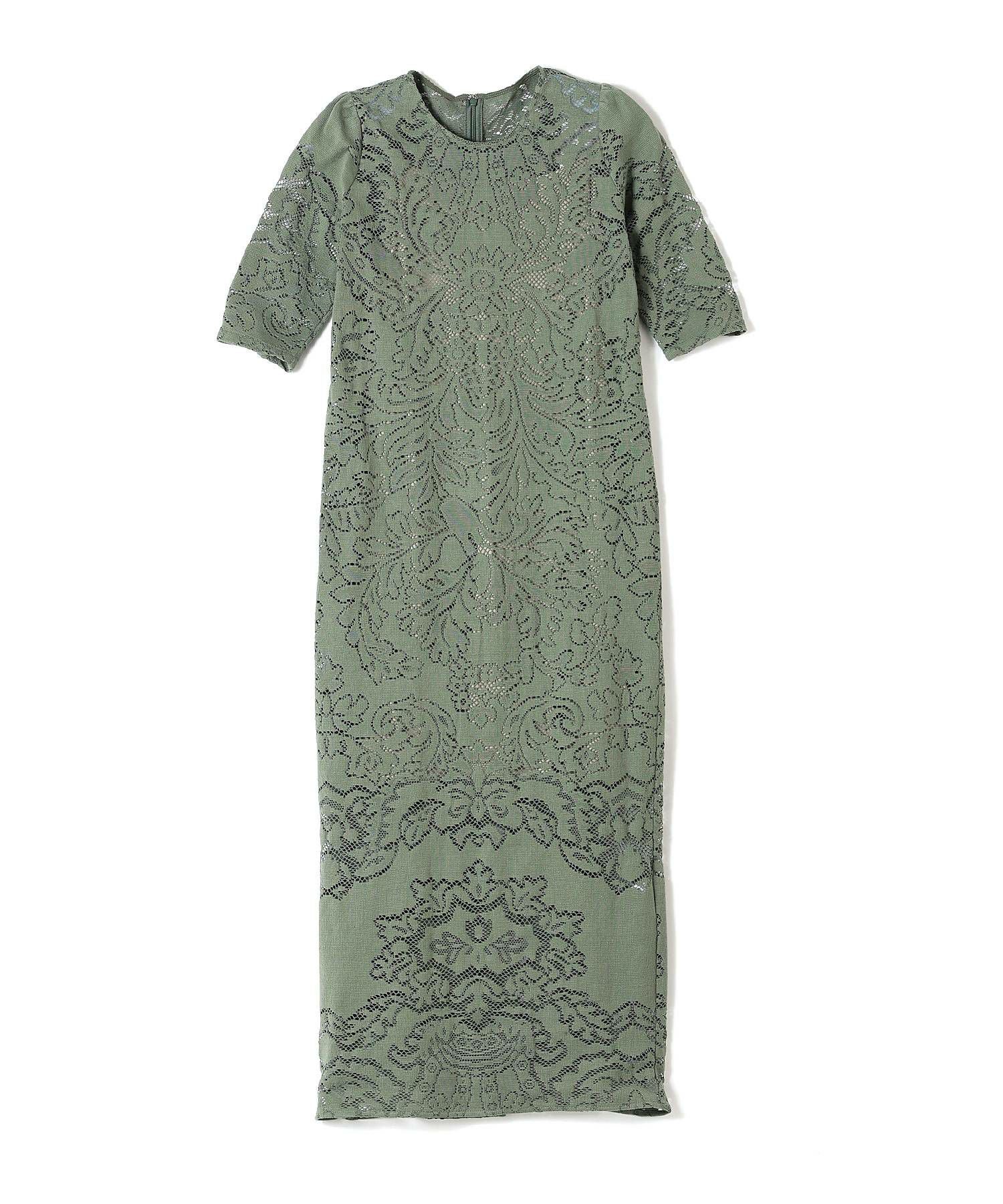 AMERI(アメリ)】PARIGOT別注 JACQUARD RUSSELL LACE DRESS｜PARIGOT