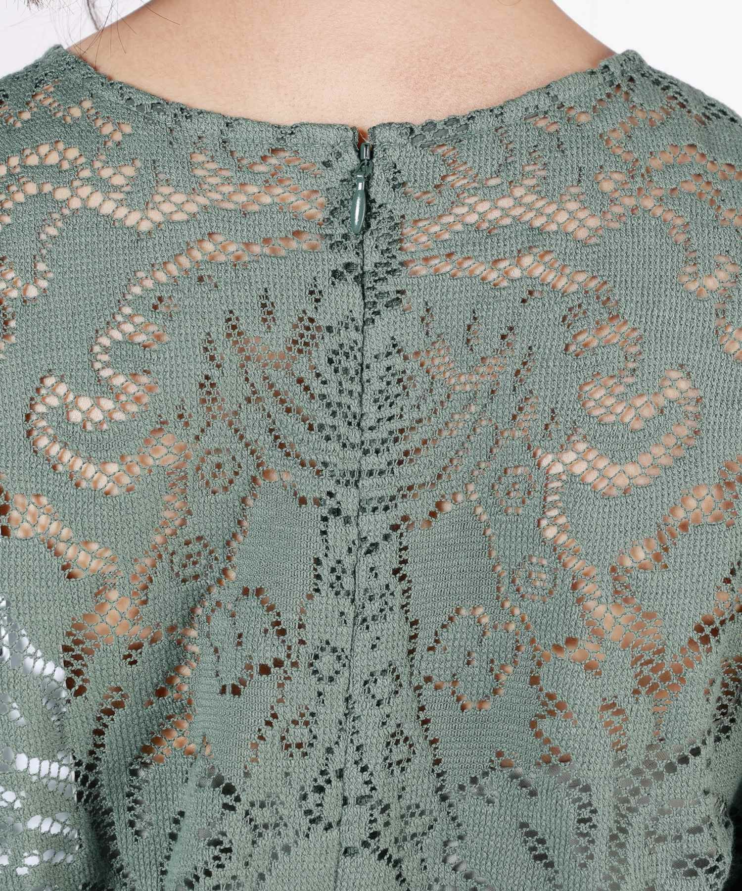 AMERI(アメリ)】PARIGOT別注 JACQUARD RUSSELL LACE DRESS｜PARIGOT