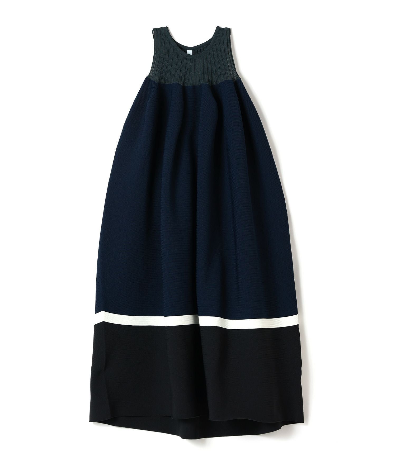 CFCL(シーエフシーエル)】 POTTERY SLEEVELESS BUST FLARE DRESS
