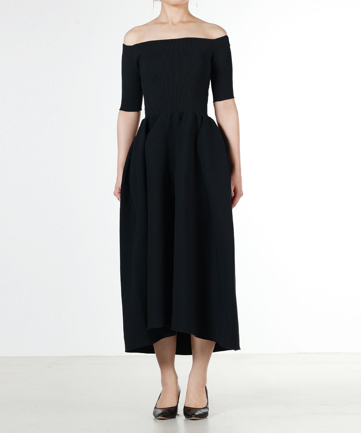 〈CFCL〉オフショルダーワンピース CFCL(シーエフシーエル)】 POTTERY HS OFF SHOULDER SHORT SLEEVE