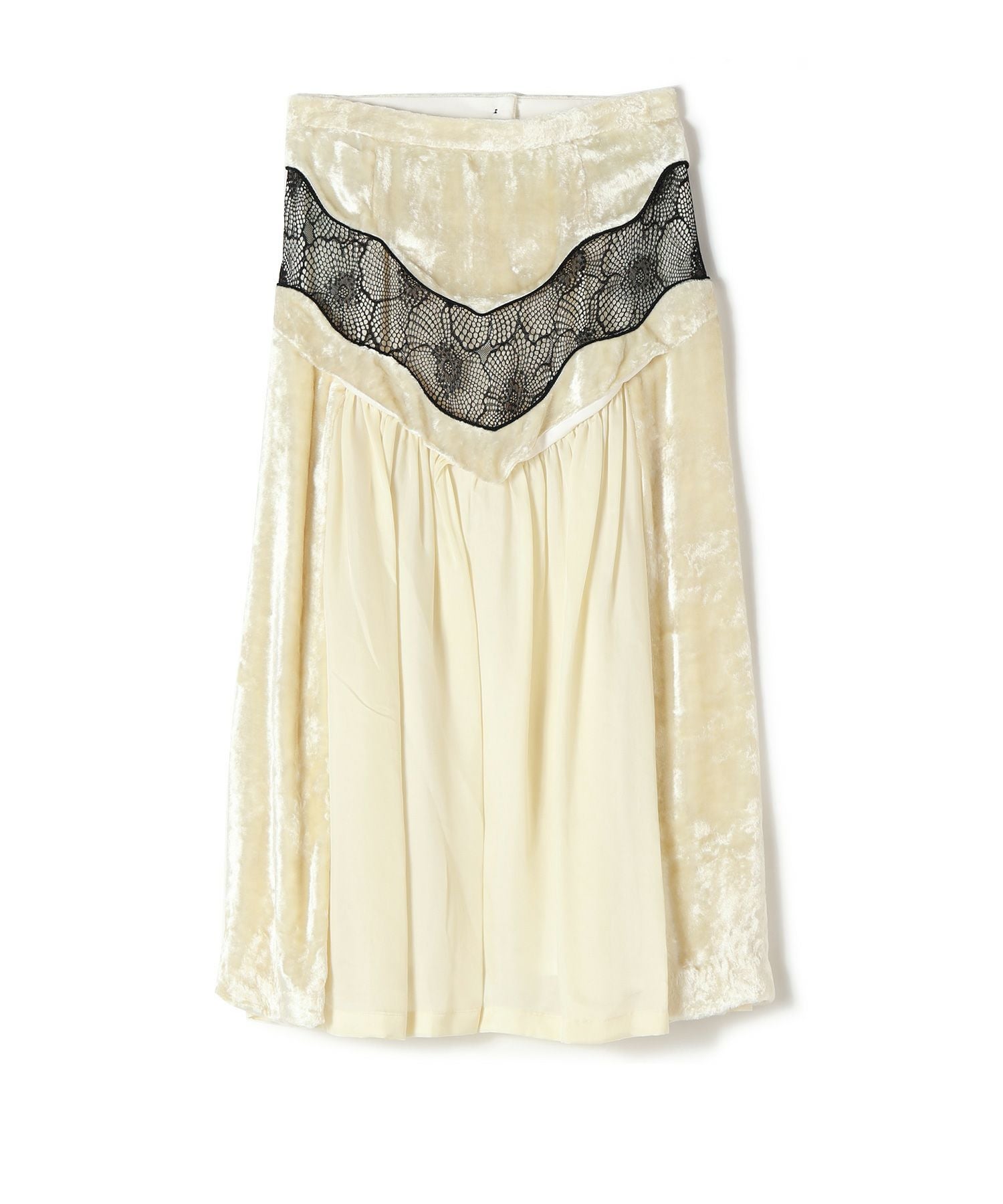 TOGA PULLA(トーガプルラ)】 VELVET LACE SKIRT｜PARIGOT ONLINE