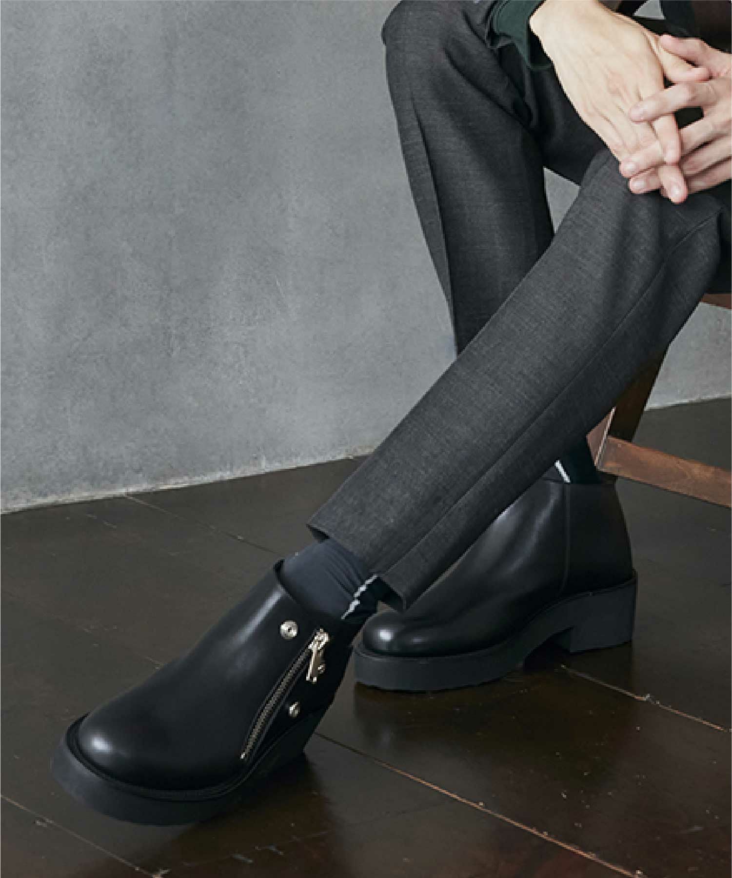 foot the coacher(フットザコーチャー)】 SIDE ZIP BOOTS｜PARIGOT