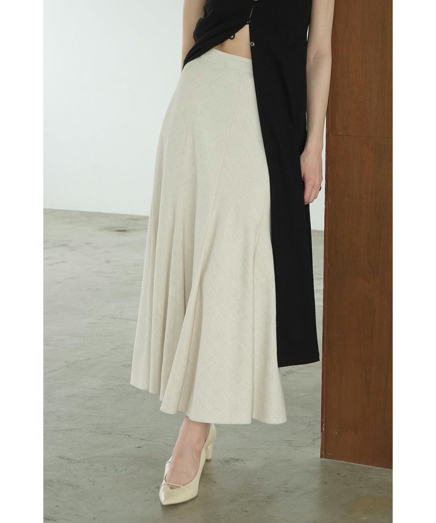 か*ゃ様 クラネ　新品正規品ラインマキシマーメイドスカート セール】LINEN MAXI MERMAID SKIRT（スカート）｜CLANE（クラネ）の