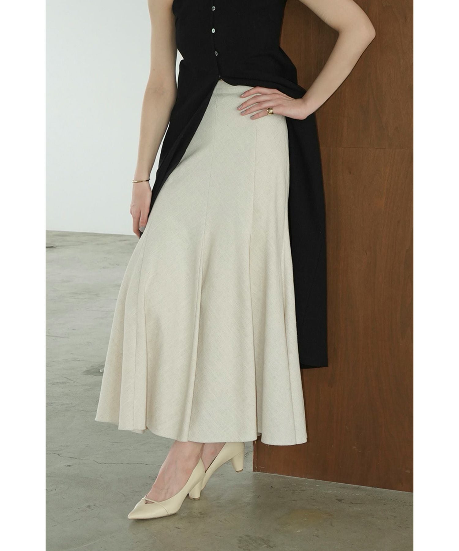 か*ゃ様 クラネ　新品正規品ラインマキシマーメイドスカート CLANE(クラネ)】 LINEN MAXI MERMAID SKIRT｜PARIGOT ONLINE（パリゴ