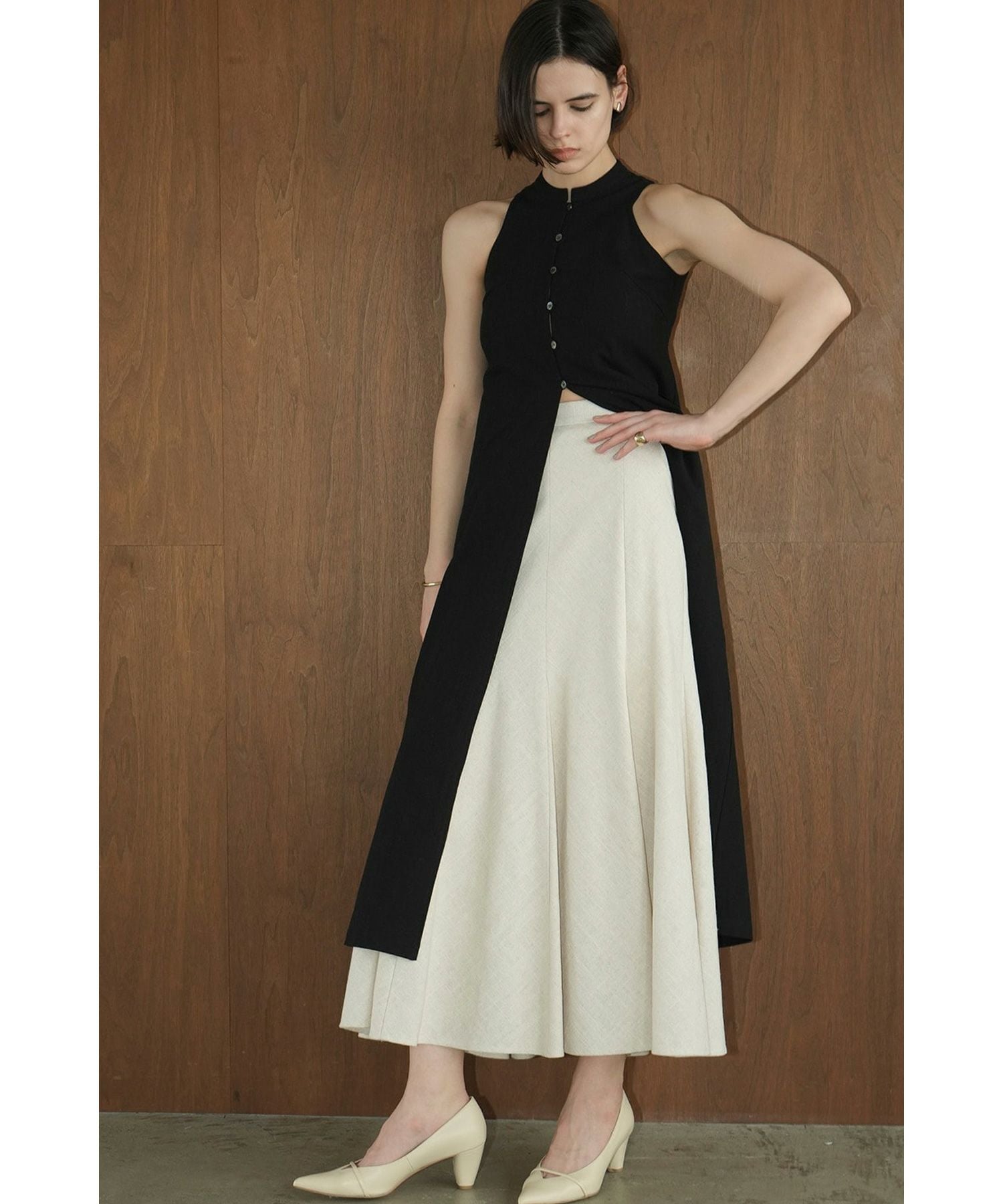 か*ゃ様 クラネ　新品正規品ラインマキシマーメイドスカート CLANE(クラネ)】 LINEN MAXI MERMAID SKIRT｜PARIGOT ONLINE（パリゴ