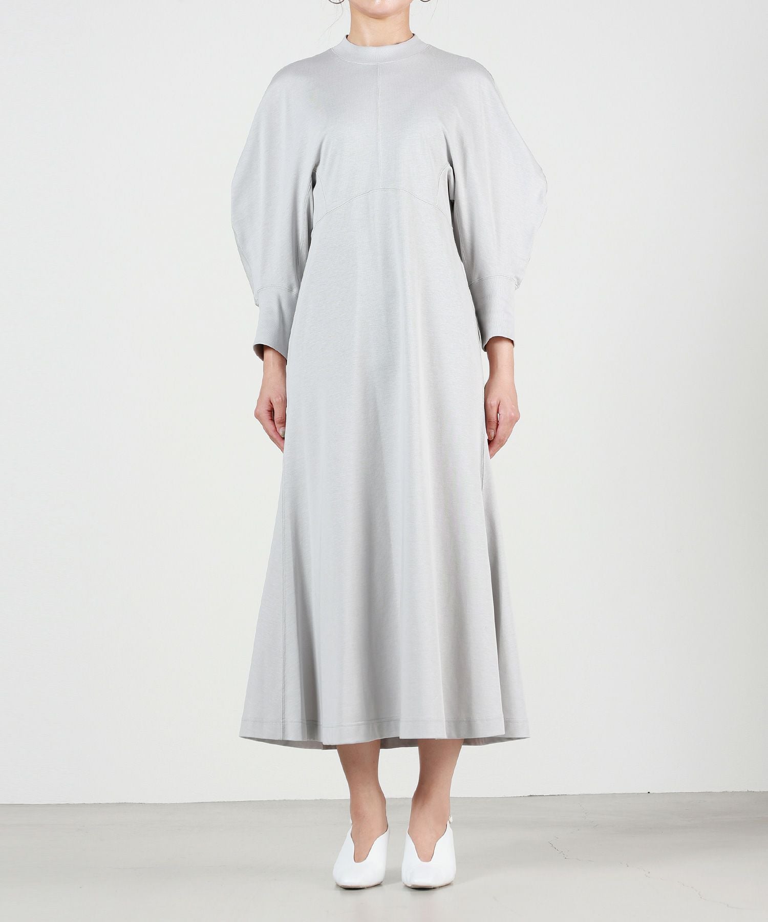 Mame Kurogouchi(マメ クロゴウチ)】 Cotton Jersey Flared Dress