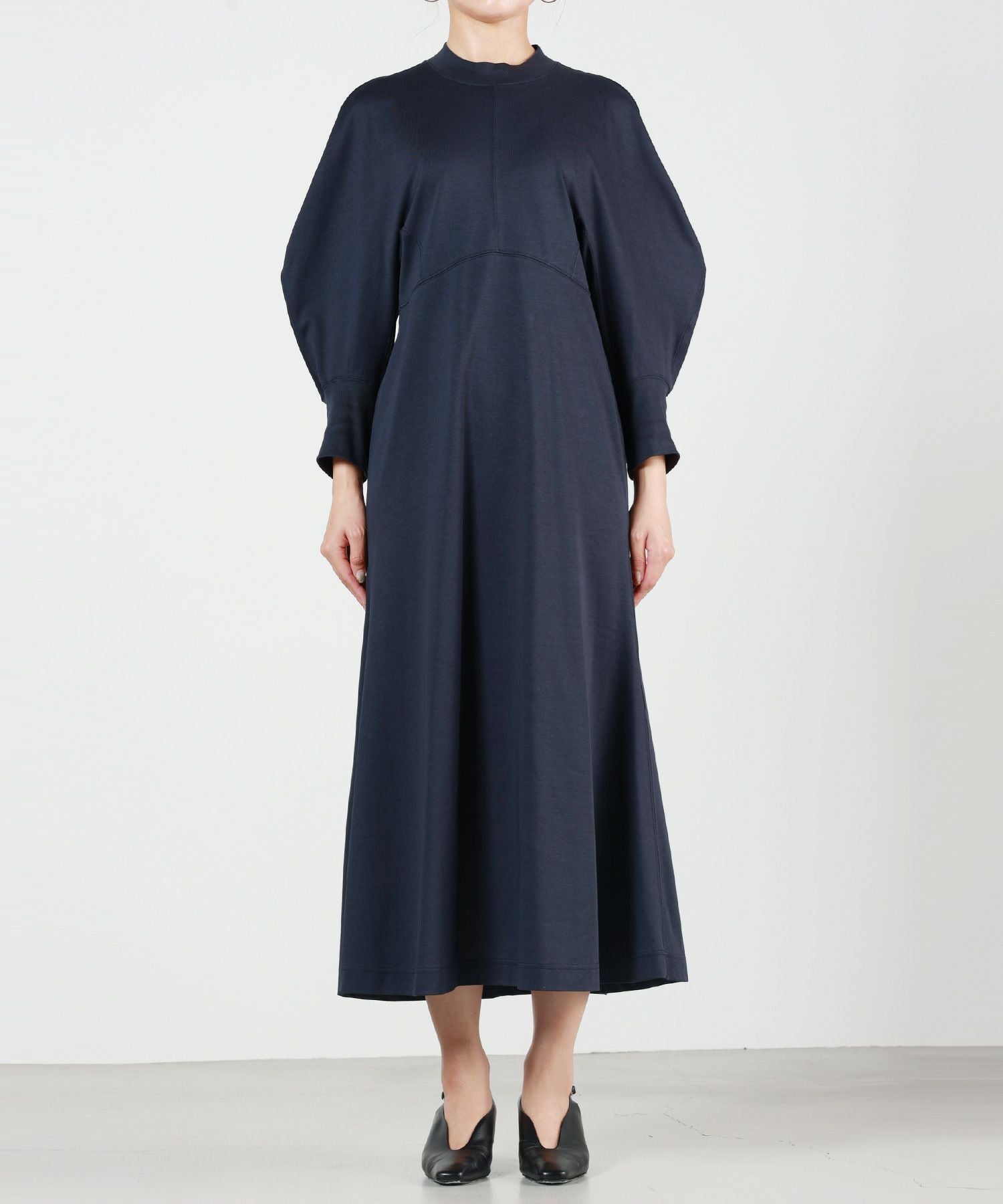 Mame Kurogouchi(マメ クロゴウチ)】 Cotton Jersey Flared Dress