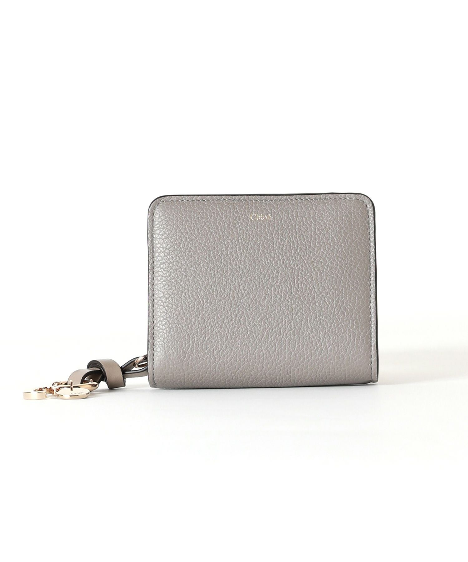 クロエ　現行品　折り財布　アルファベットコンパクトウォレット　グレインレザー Chloe(クロエ)】 グレインレザー製ALPHABETコンパクト ウォレット