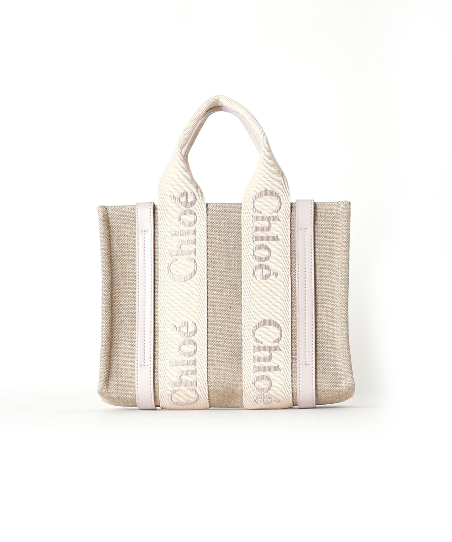 Chloe(クロエ)】 リネン製WOODYスモールトートバッグ｜PARIGOT ONLINE