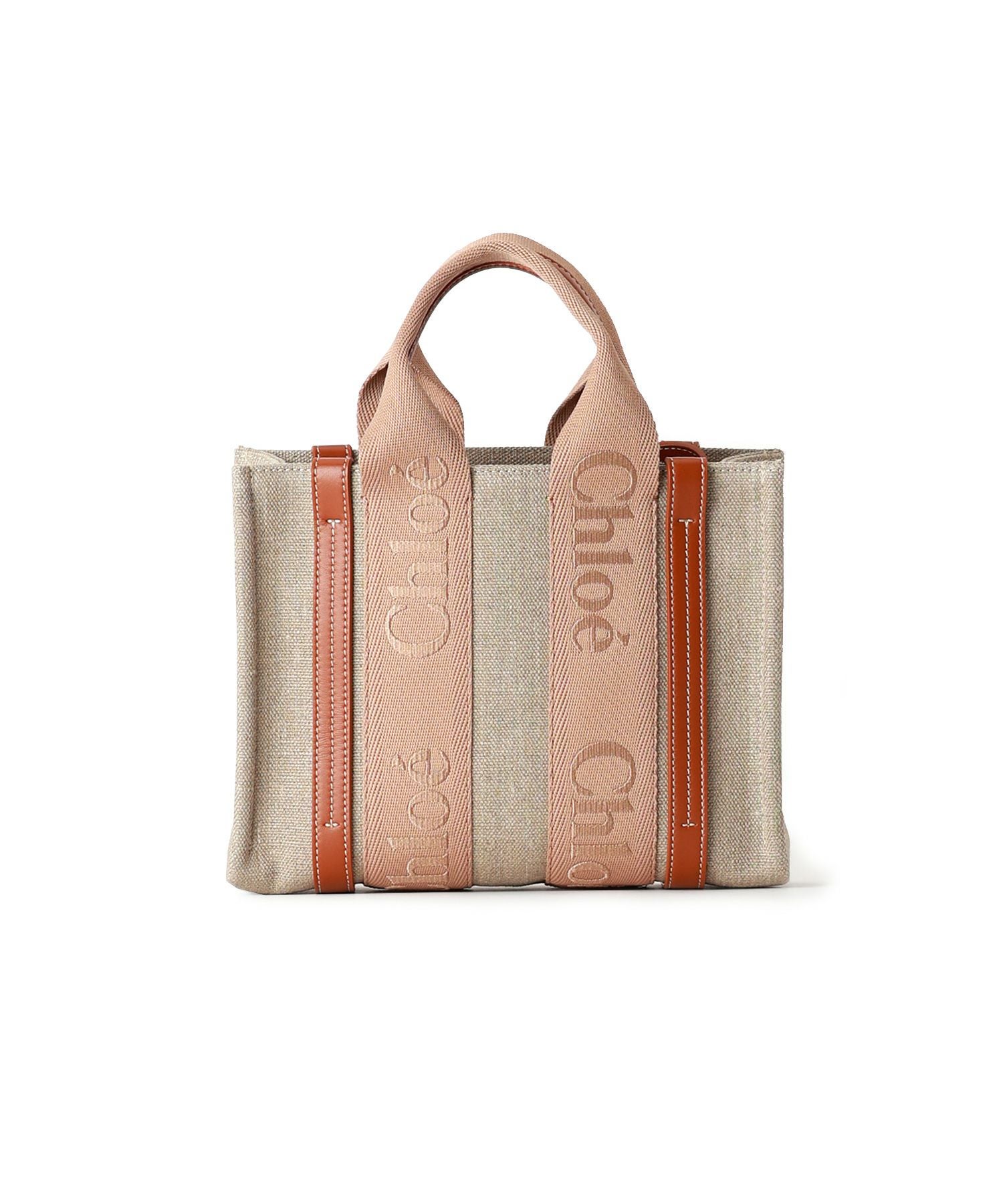 H*u様 【正規品✨️】Chloé リネン製WOODYスモールトートバッグ 送関込】Chloe☆クロエ リネン製Woodyスモールトートバッグ (Chloe