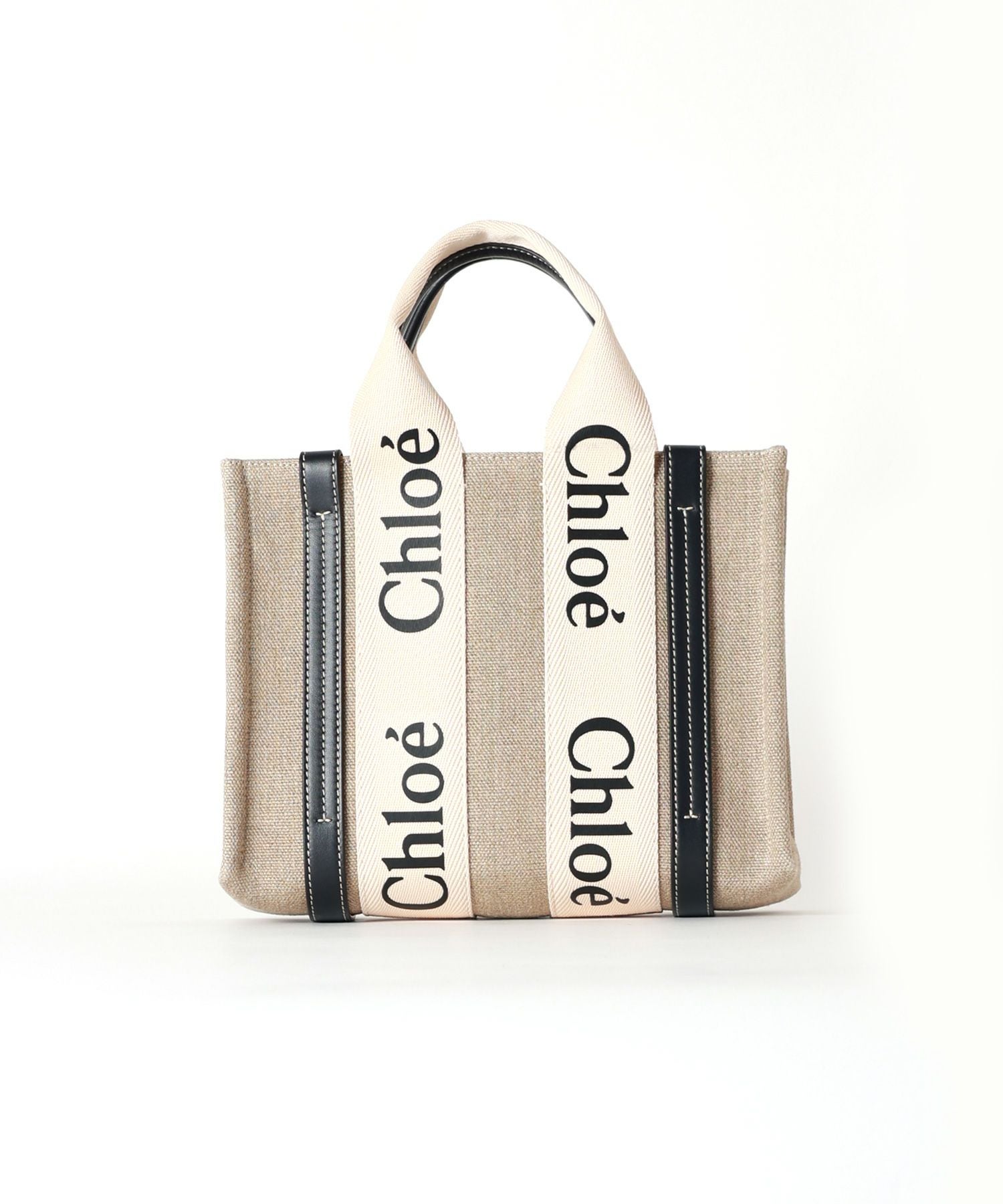 Chloé クロエ woody スモール トート Chloe(クロエ)】 リネン製WOODYスモールトートバッグ｜PARIGOT ONLINE