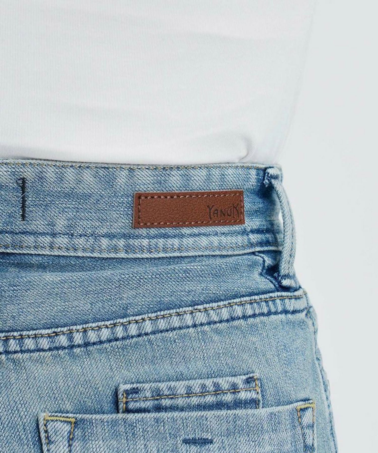 YANUK(ヤヌーク)】 Trick Denim ボーイズストレートLEA｜PARIGOT