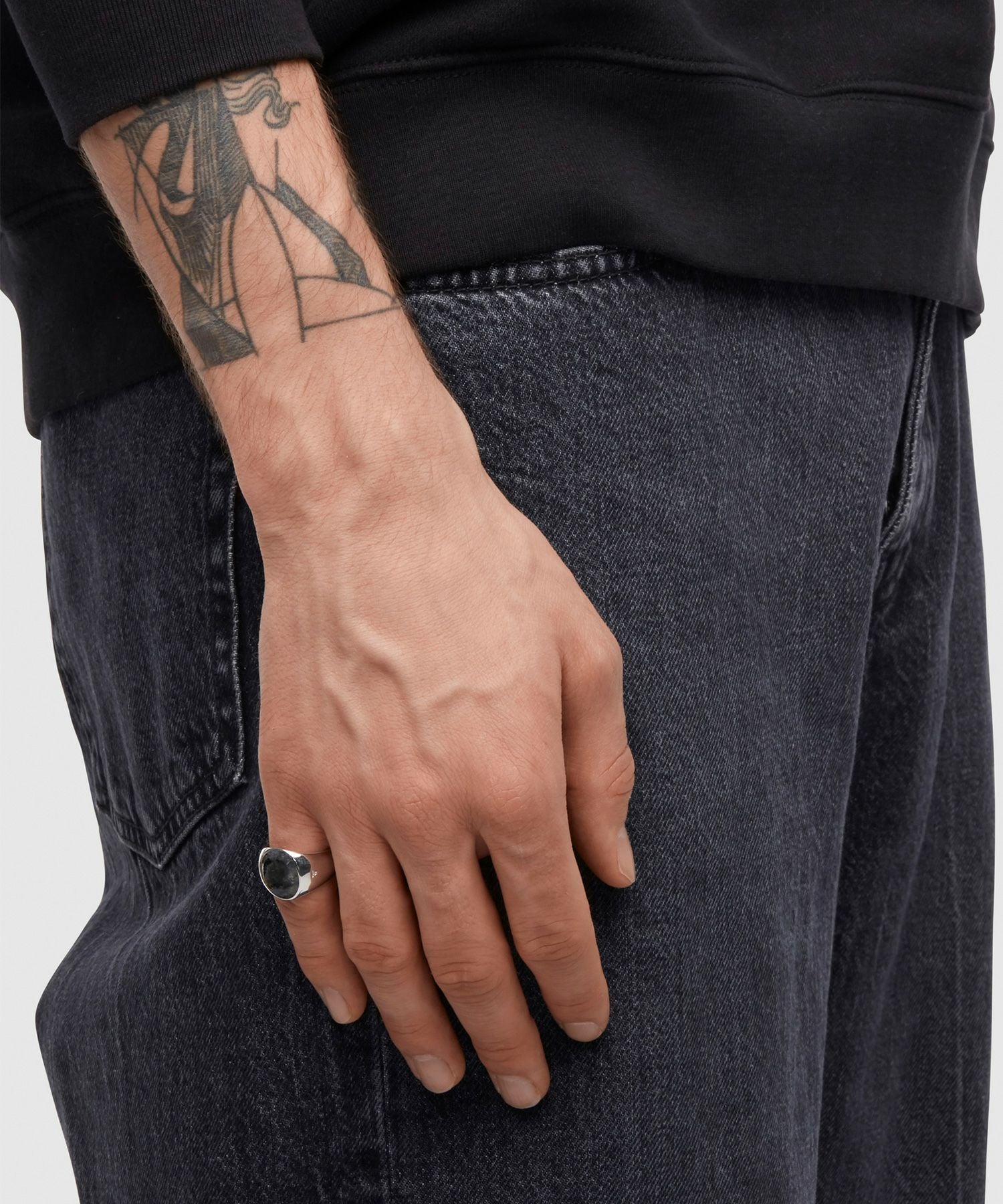 TOM WOOD(トムウッド)】 Oval Larvikite リング(Men's size)｜PARIGOT