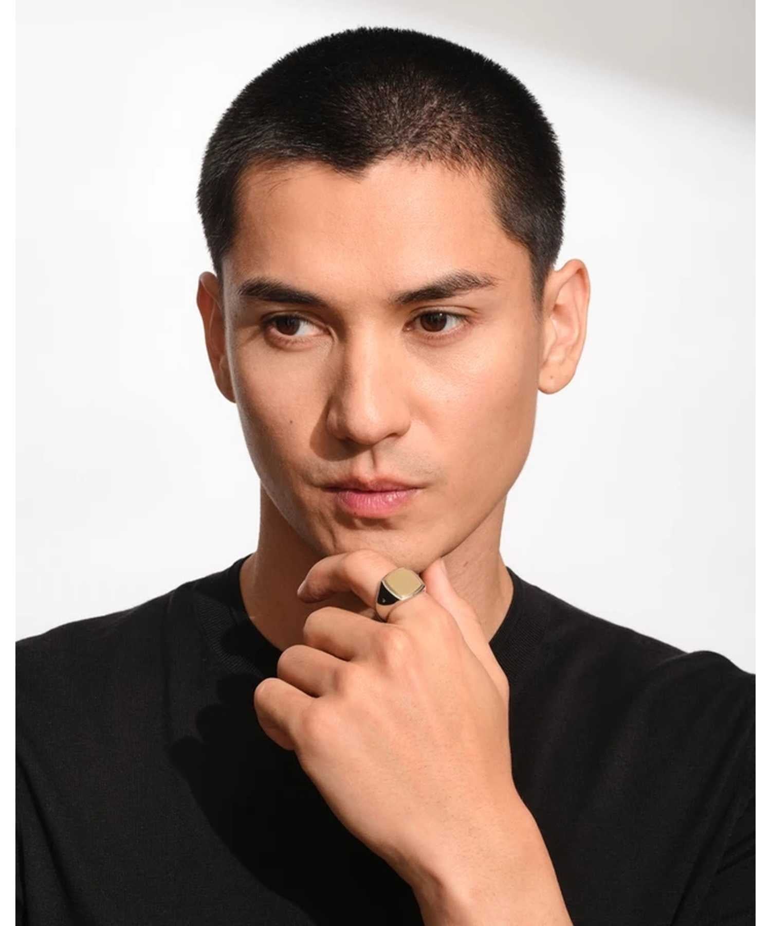 TOM WOOD(トムウッド)】 Cushion Gold Top リング(Men's size