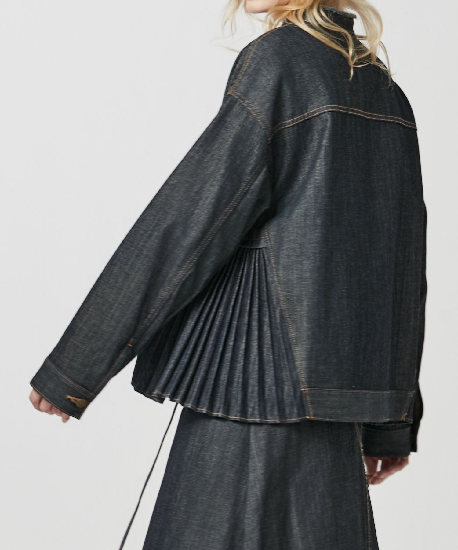 JAPAN DENIM(ジャパンデニム)】EZUMI _SIDE PLEATS DENIM JACKET