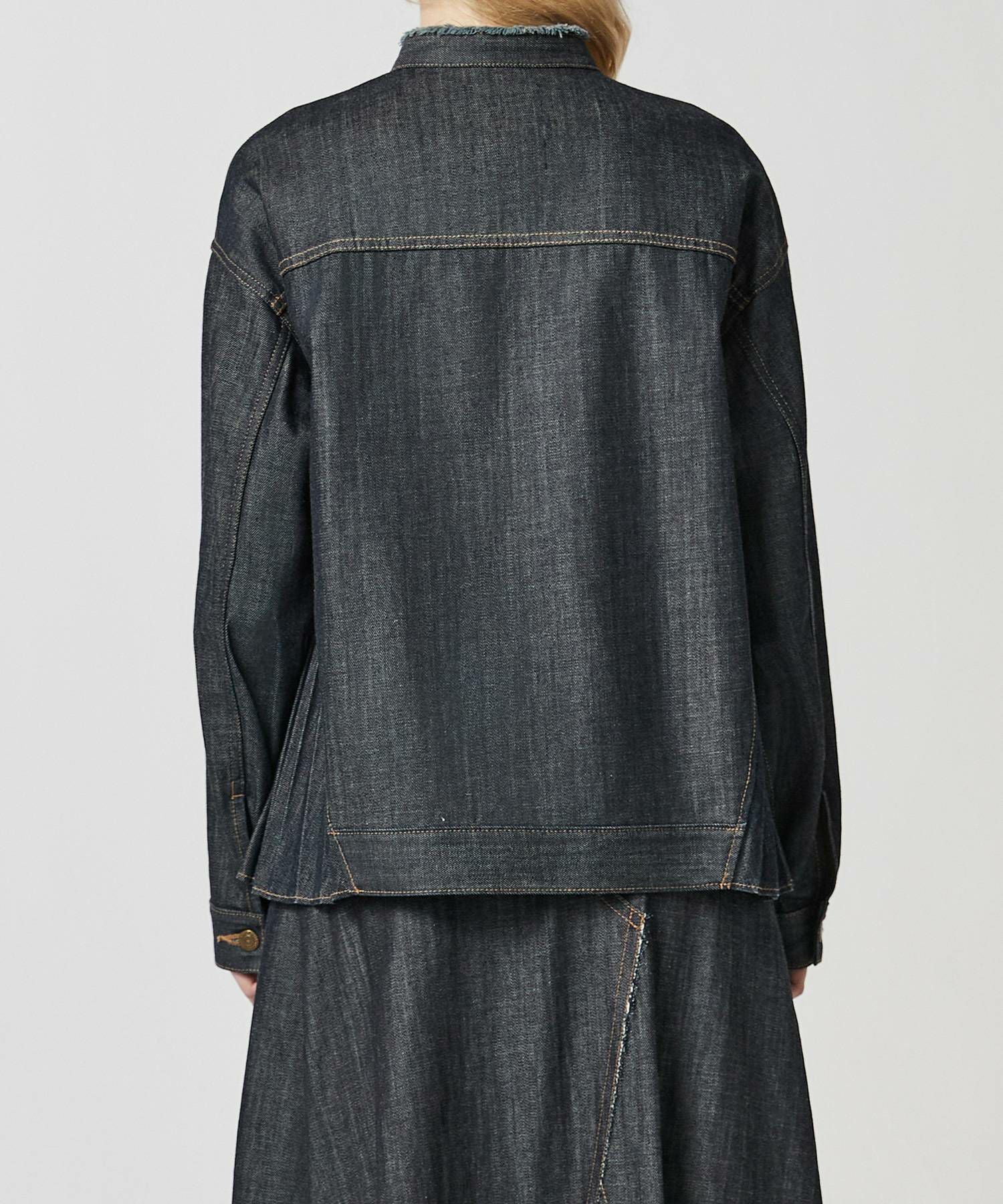JAPAN DENIM(ジャパンデニム)】EZUMI _SIDE PLEATS DENIM JACKET