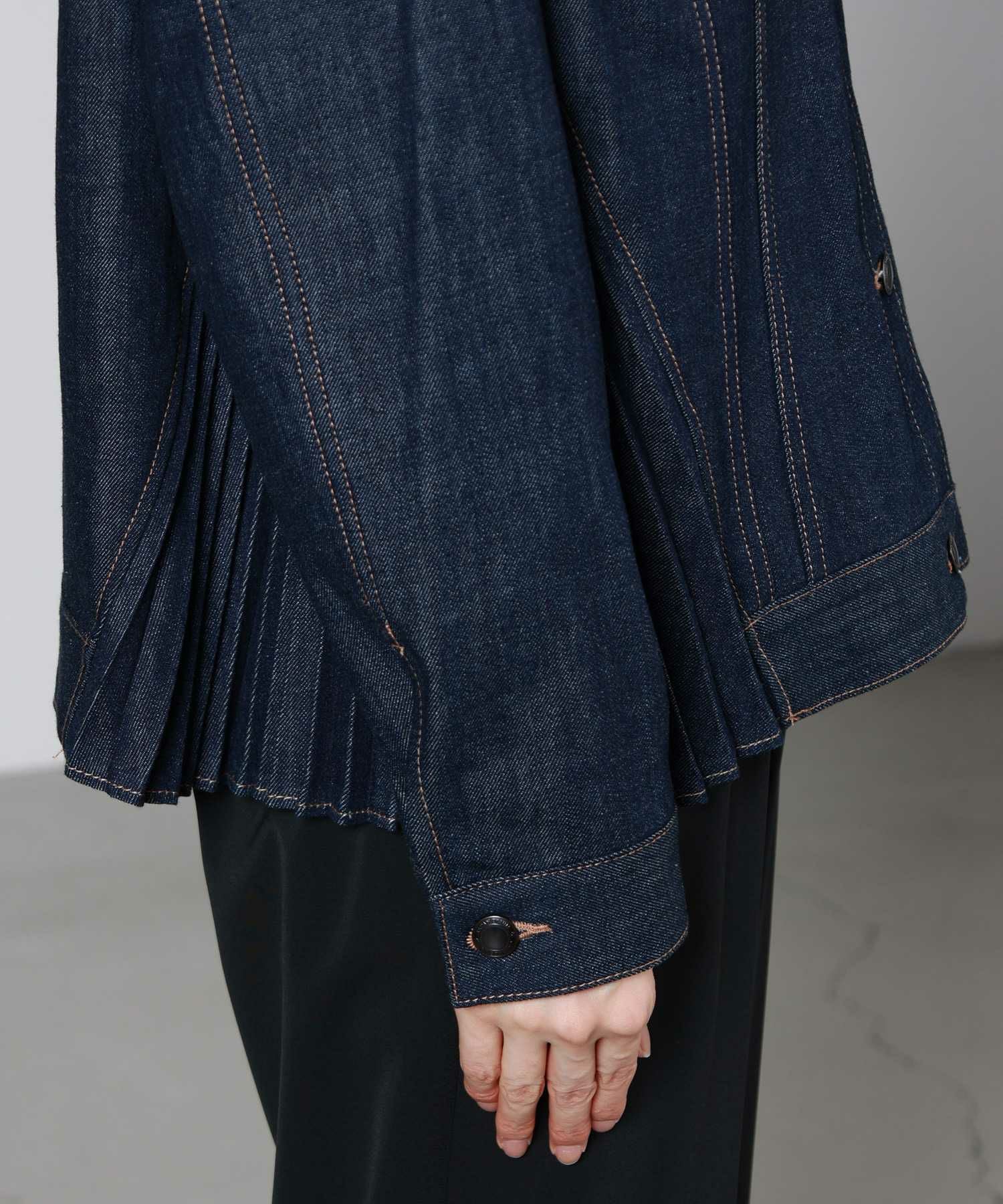 JAPAN DENIM(ジャパンデニム)】EZUMI _SIDE PLEATS DENIM JACKET