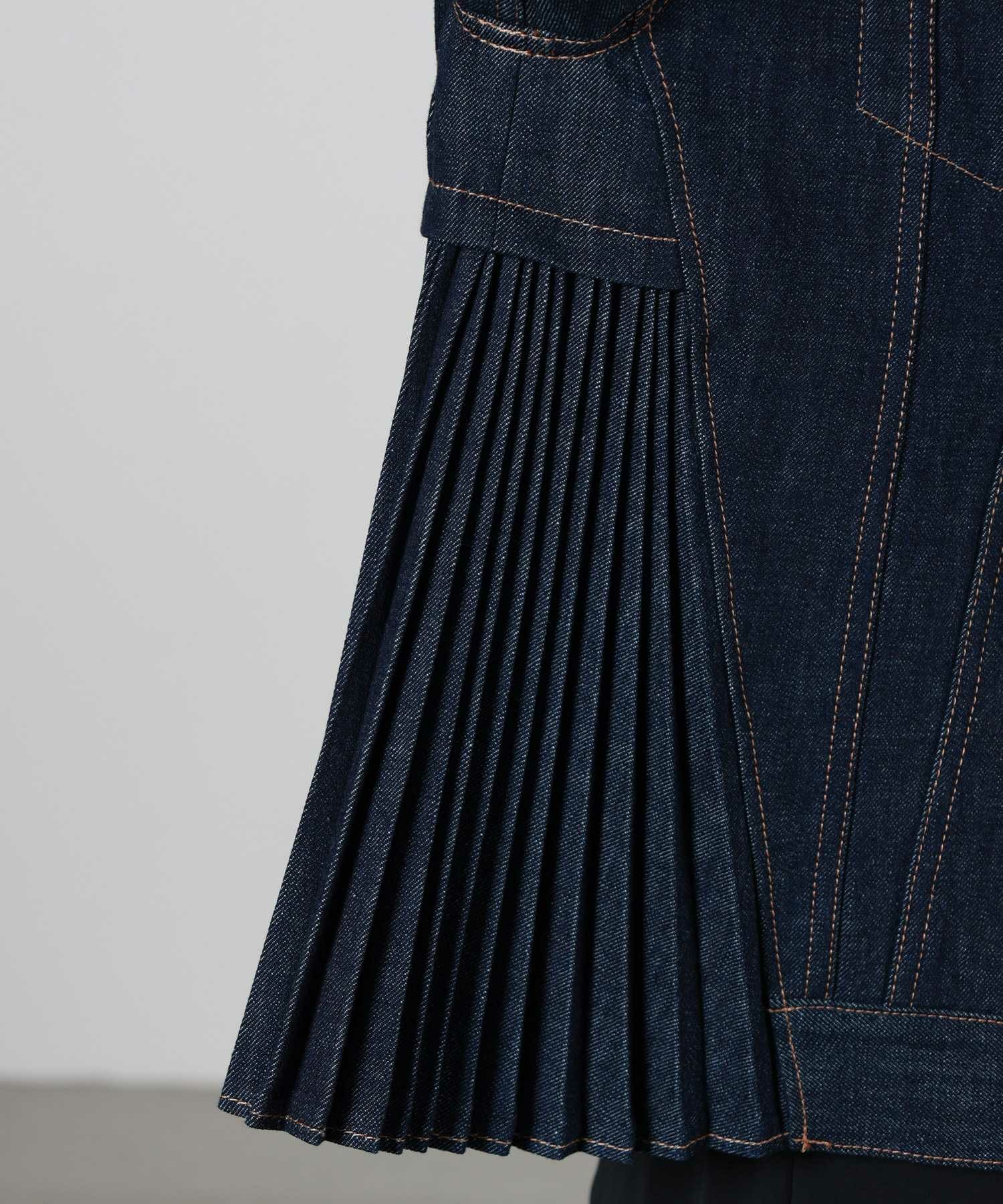 JAPAN DENIM(ジャパンデニム)】EZUMI _SIDE PLEATS DENIM JACKET
