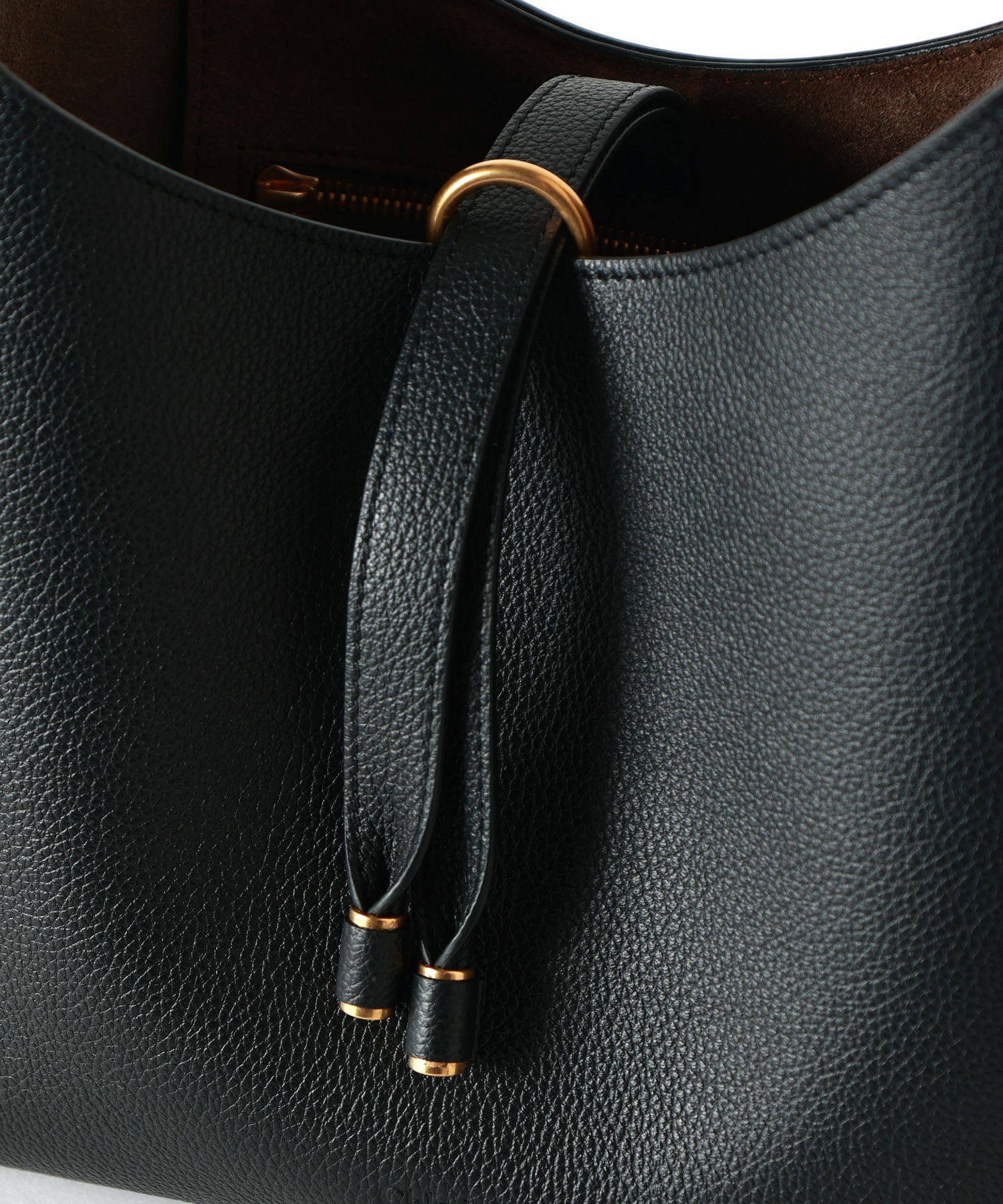 Chloe(クロエ)】 グレインレザー製 MARCIEスモールホーボーバッグ