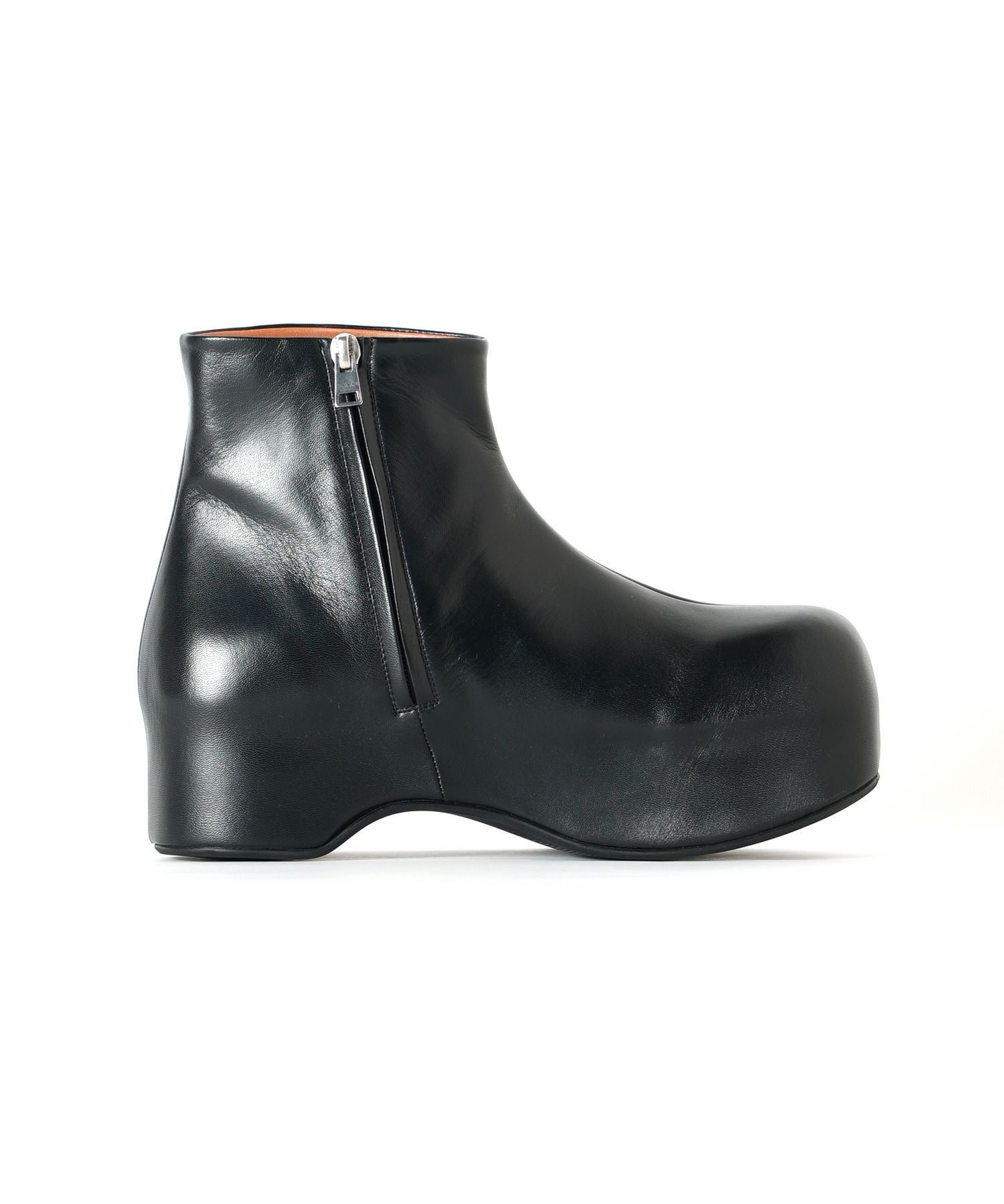 MARNI(マルニ)】 ブラック レザー製 チャンキー クロッグブーツ