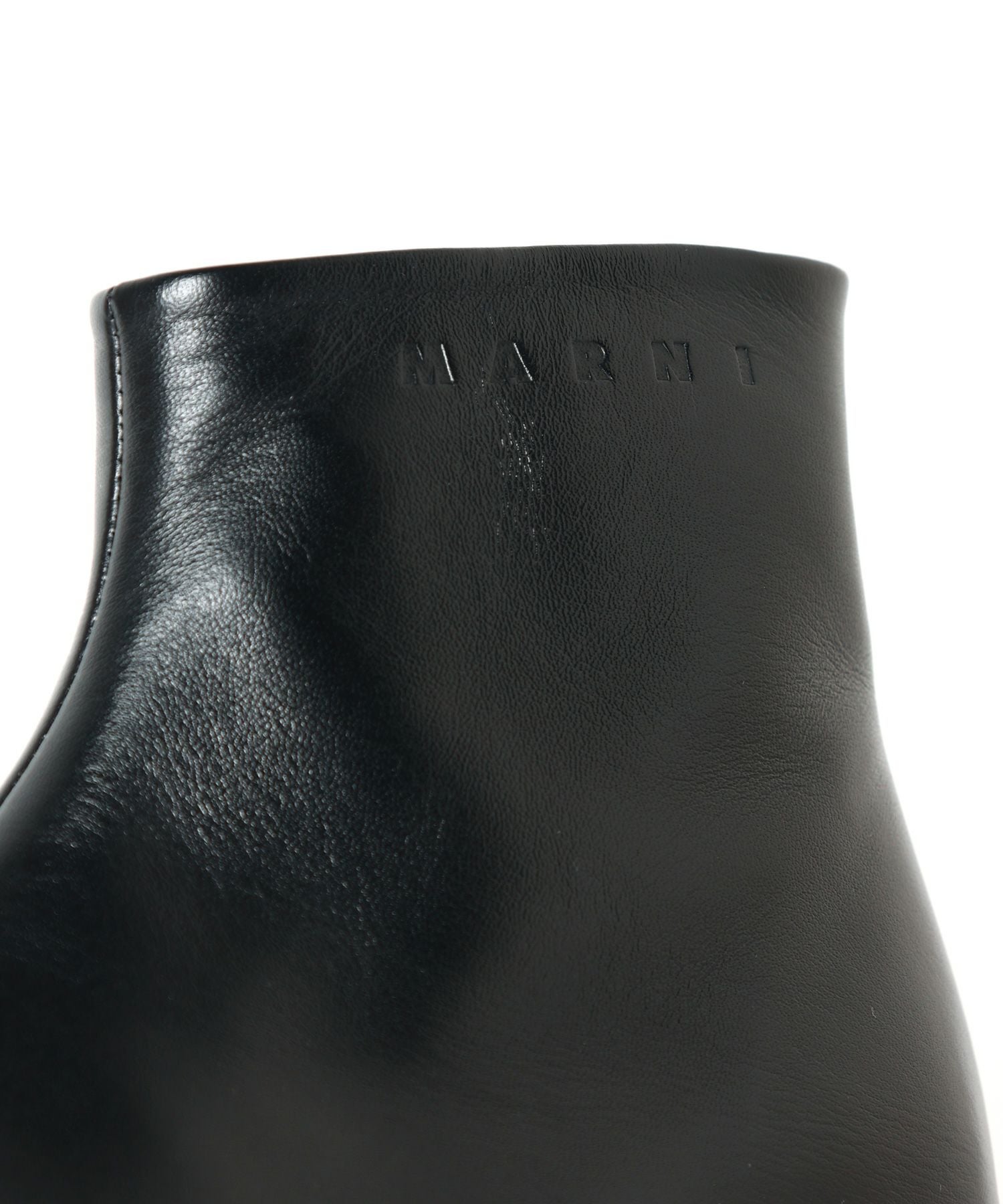MARNI(マルニ)】 ブラック レザー製 チャンキー クロッグブーツ