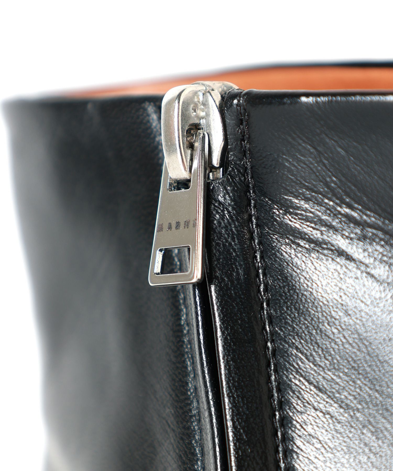 MARNI(マルニ)】 ブラック レザー製 チャンキー クロッグブーツ